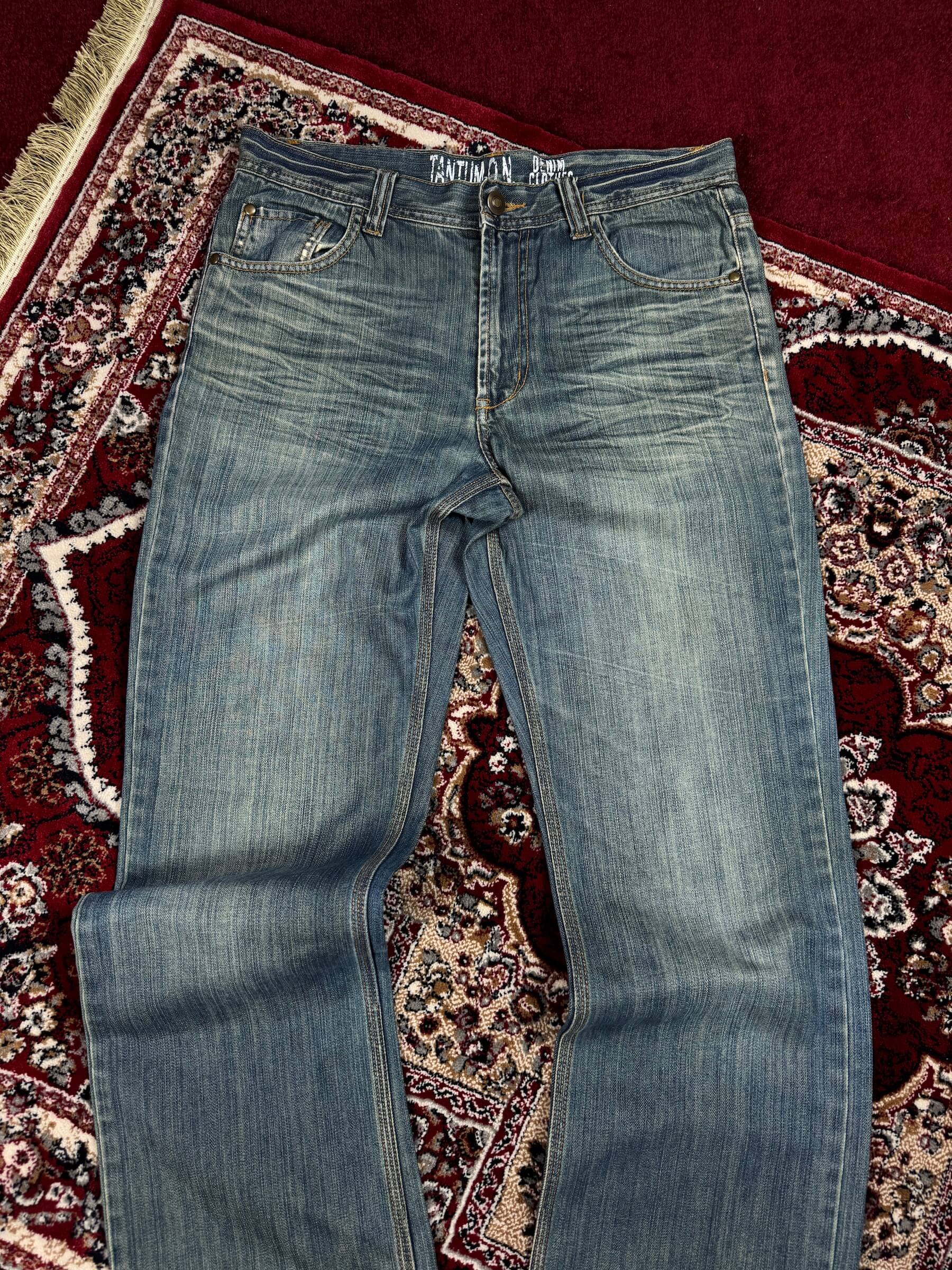 90S VINATGE WASHED FLARED JEANS (32-34”)