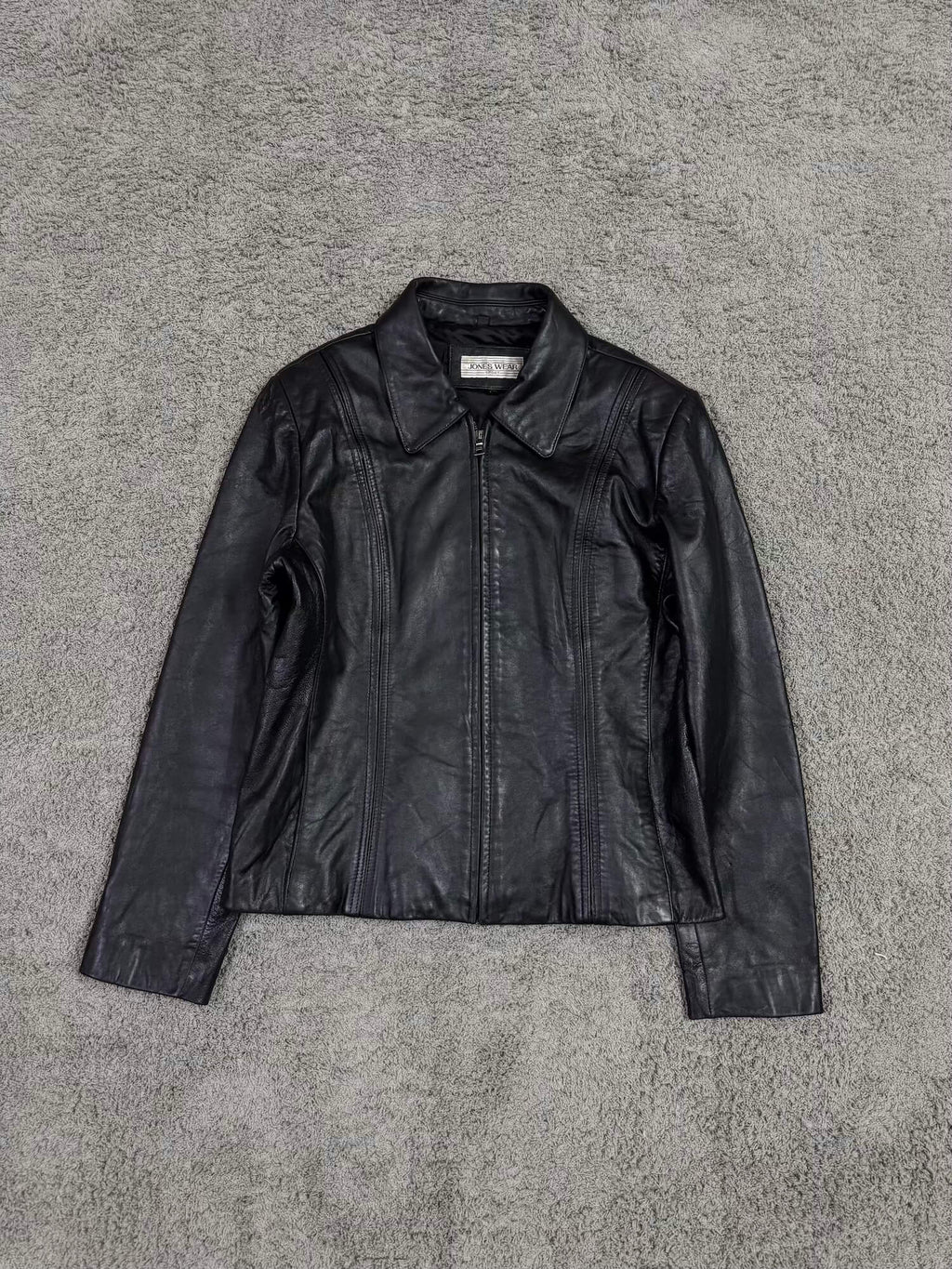 Black Leather Jacket for Her (M)