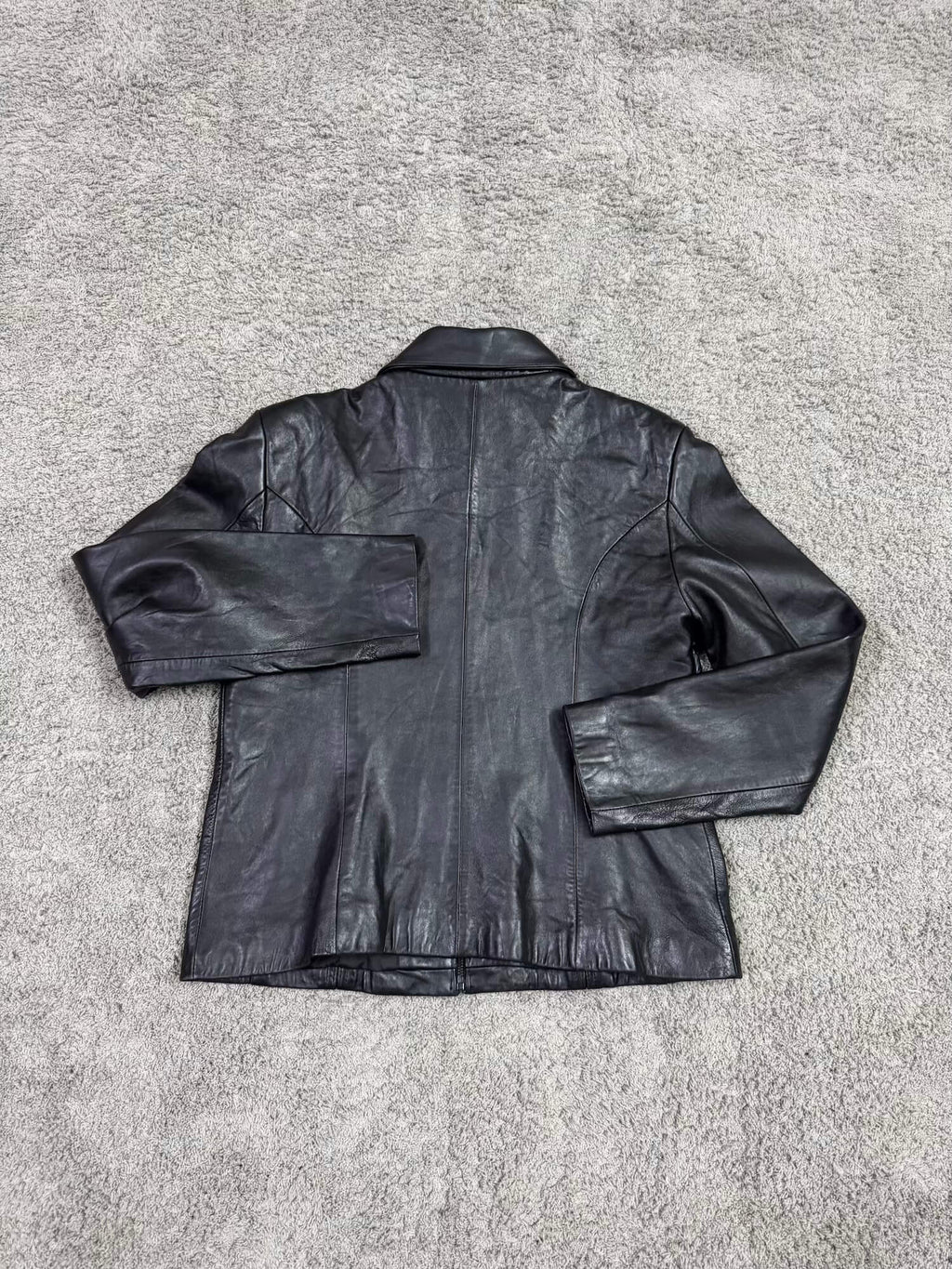 Black Leather Jacket for Her (M)