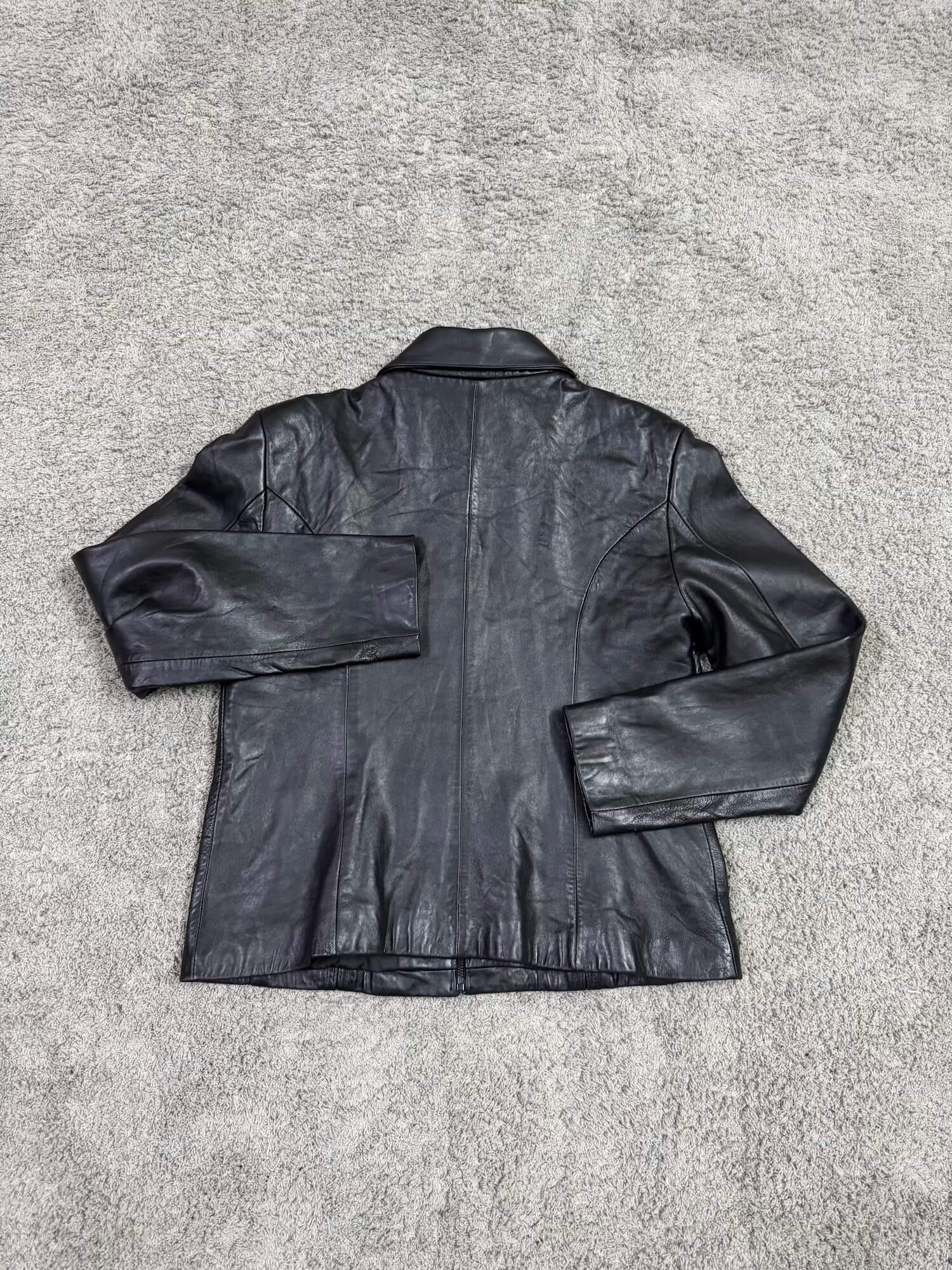 Black Leather Jacket for Her (M)