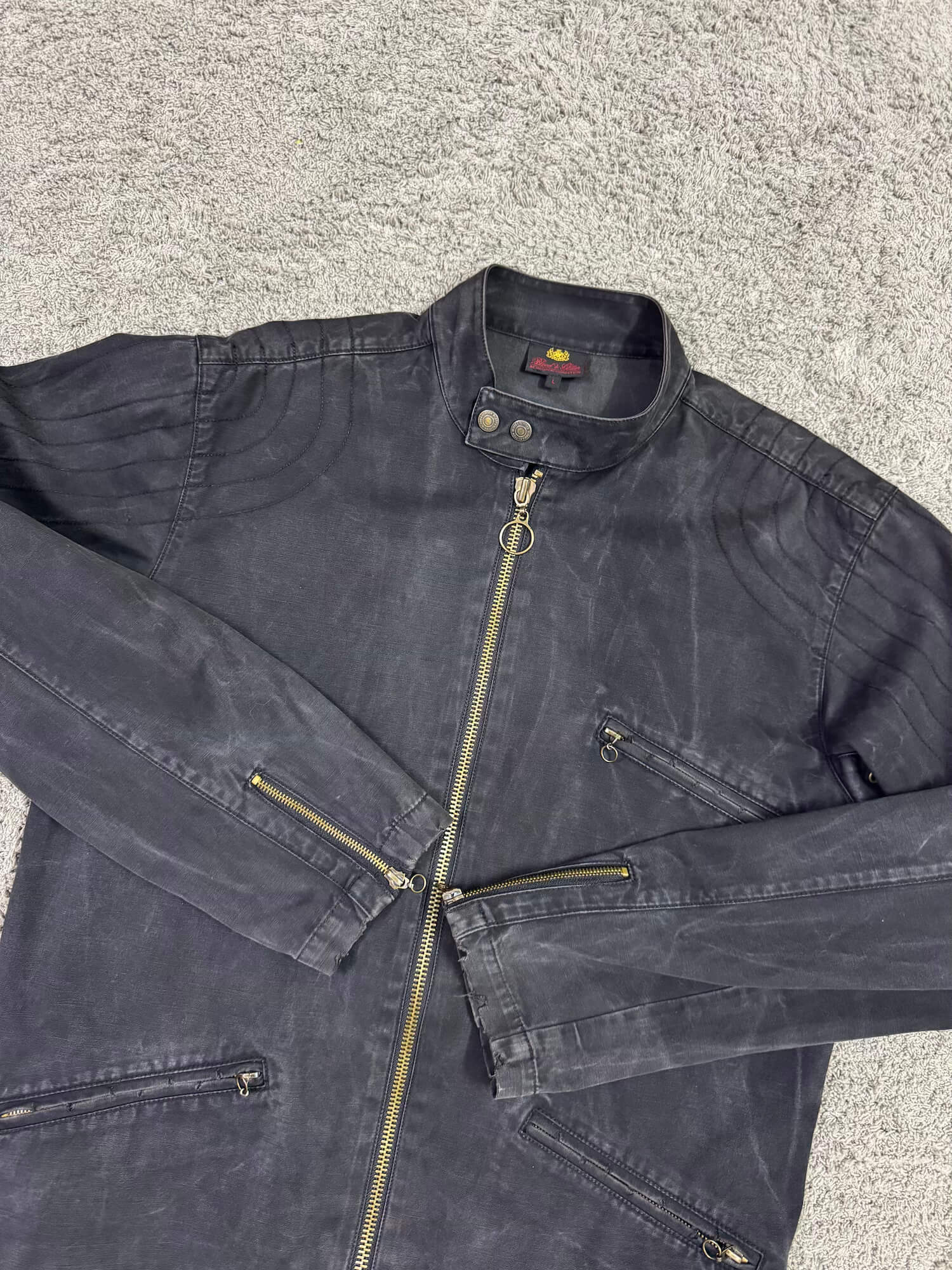 Blood & Gliter - Biker Denim Jacket (L)