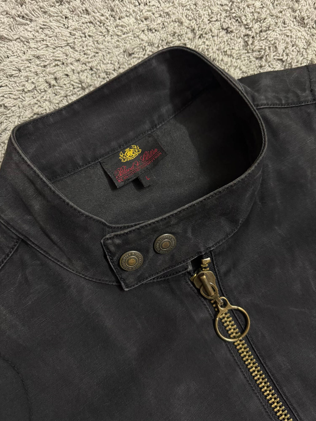 Blood & Gliter - Biker Denim Jacket (L)