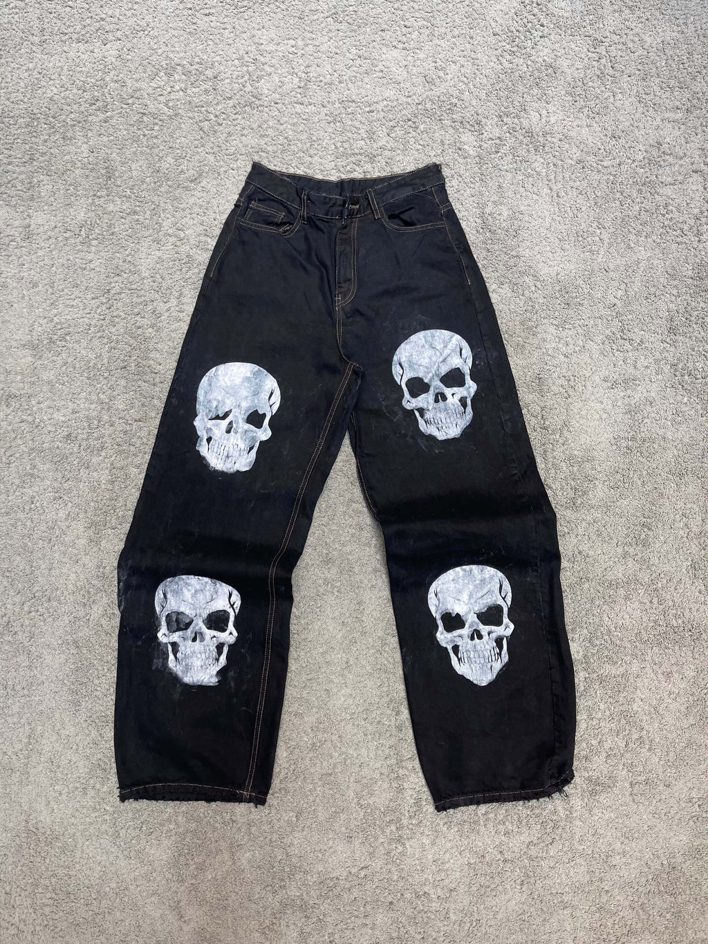 DrDenim - Skull Black Jeans (28")