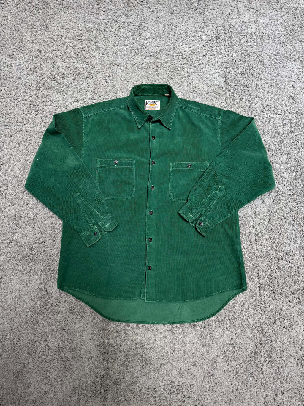 Fire Flag - Green Corduroy Shirt (M)