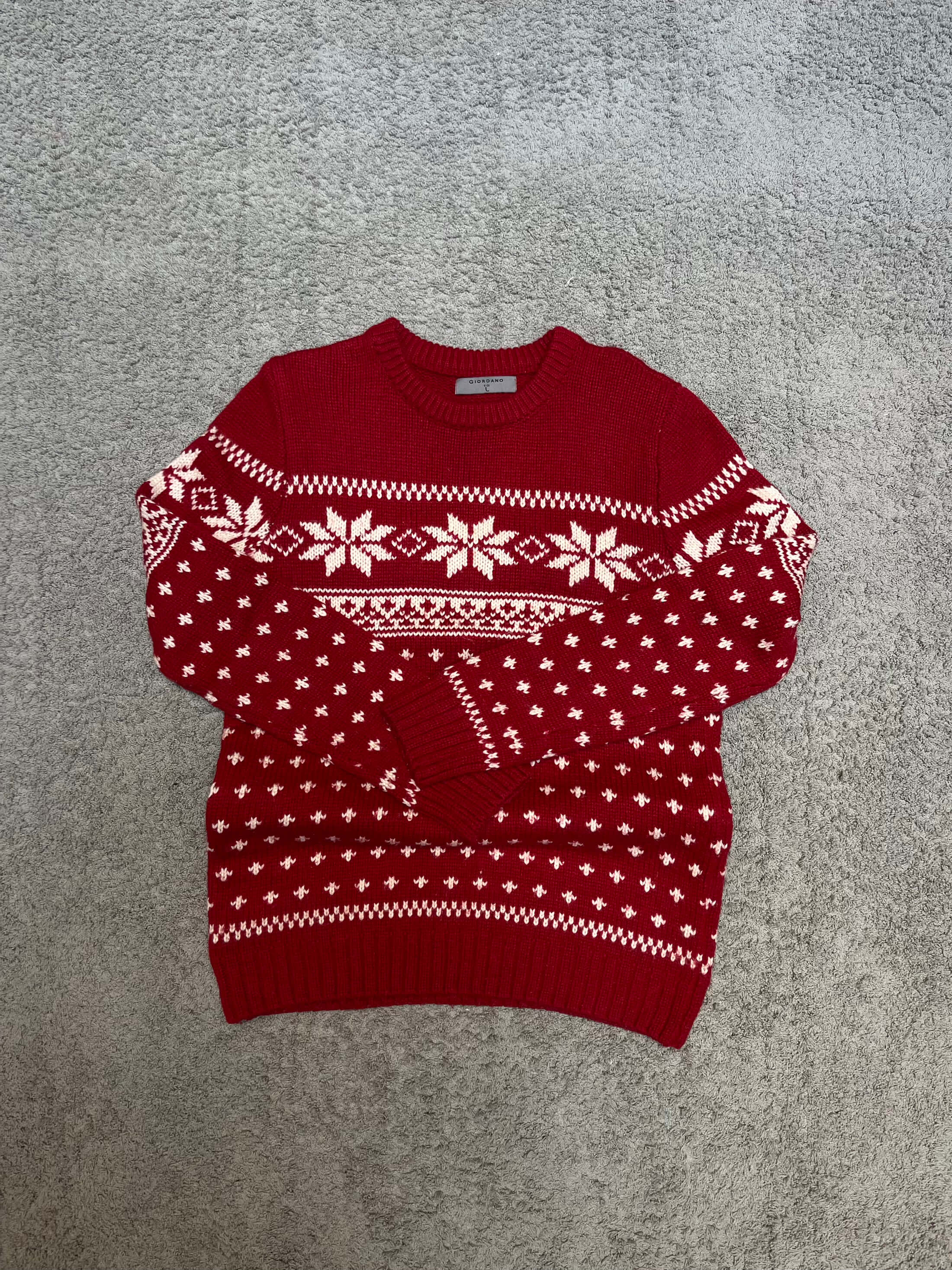 Giordano - Red Sweater (L)