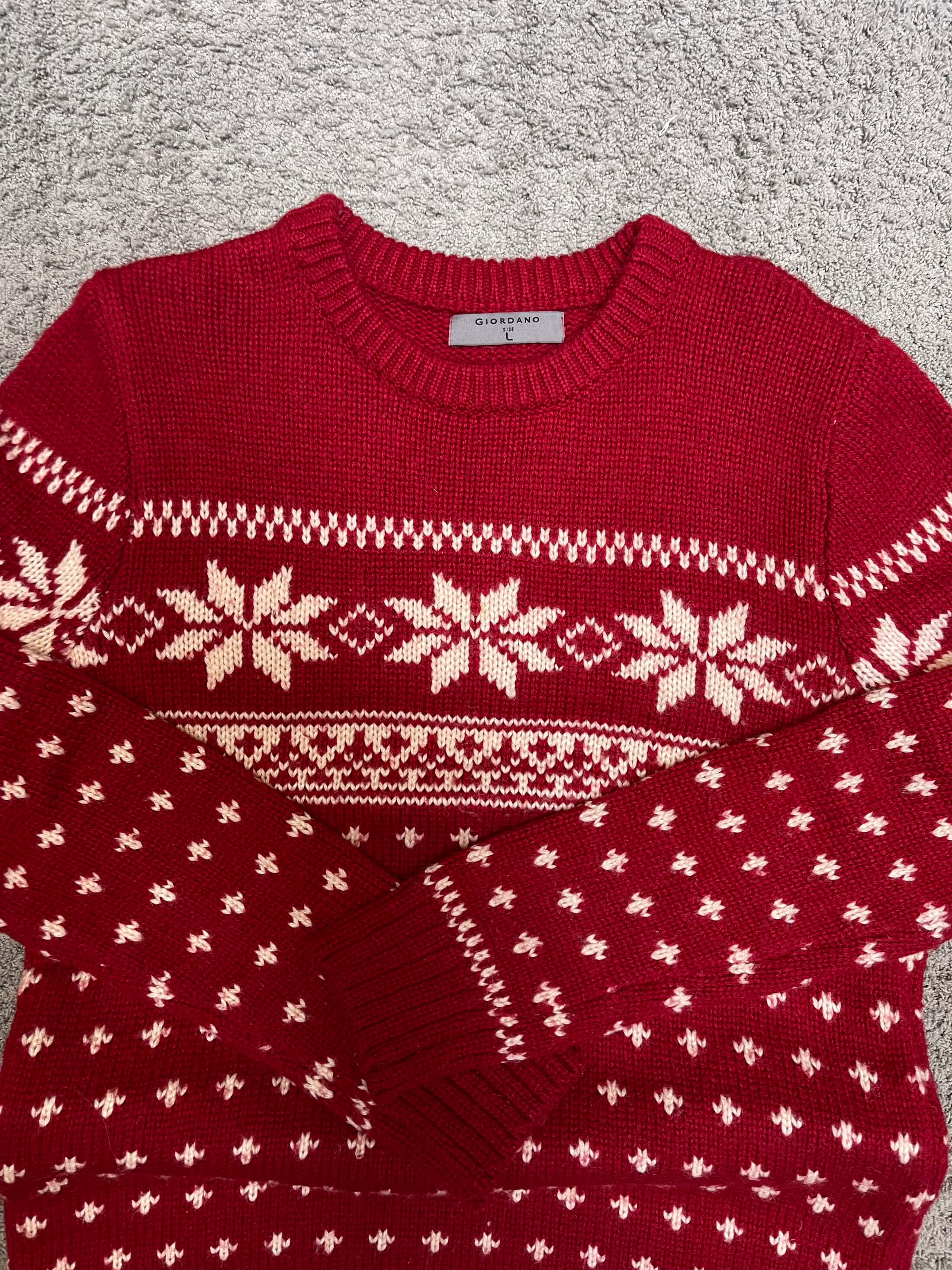 Giordano - Red Sweater (L)