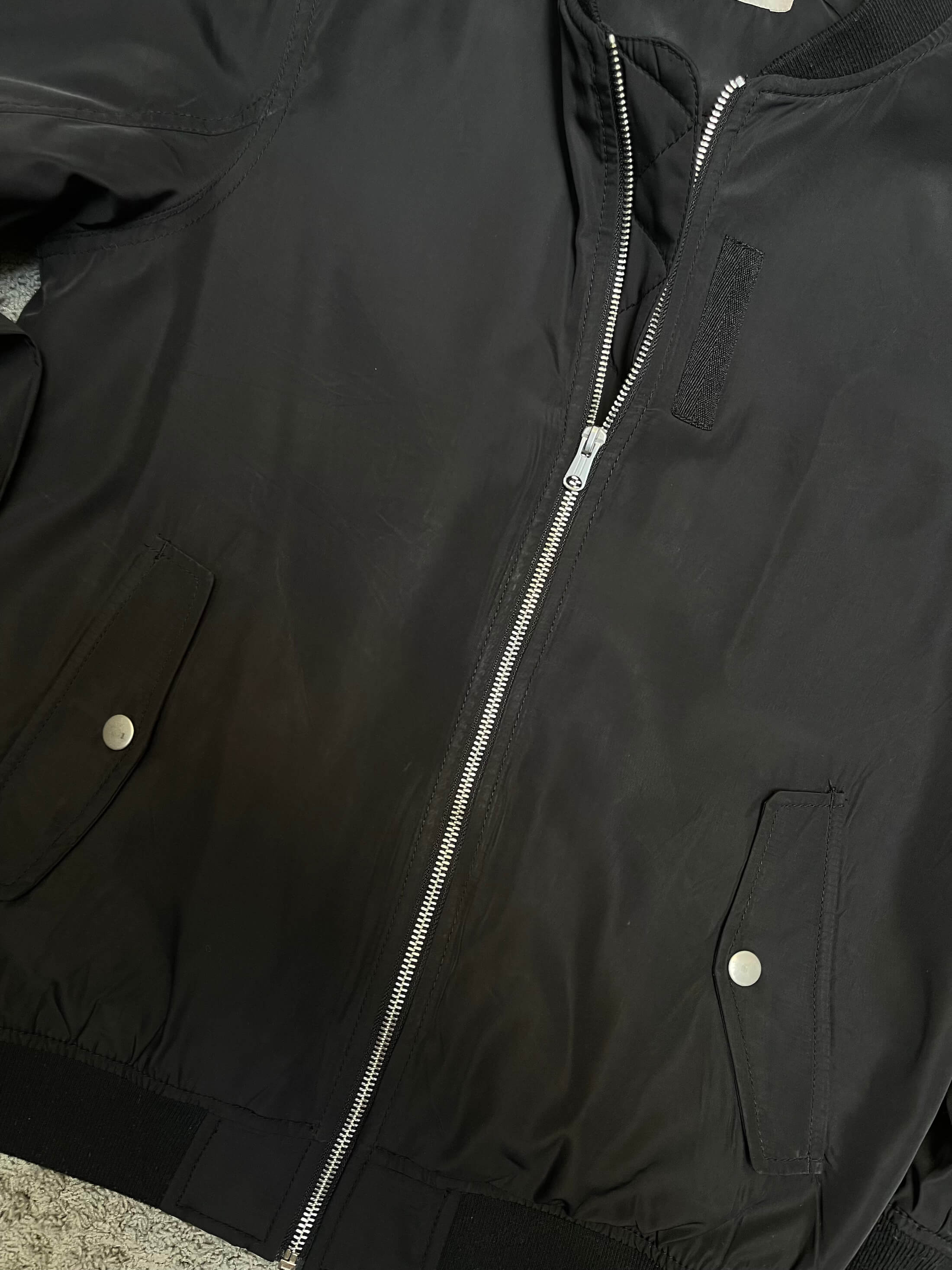 H&M - Black Bomber Jacket (S)