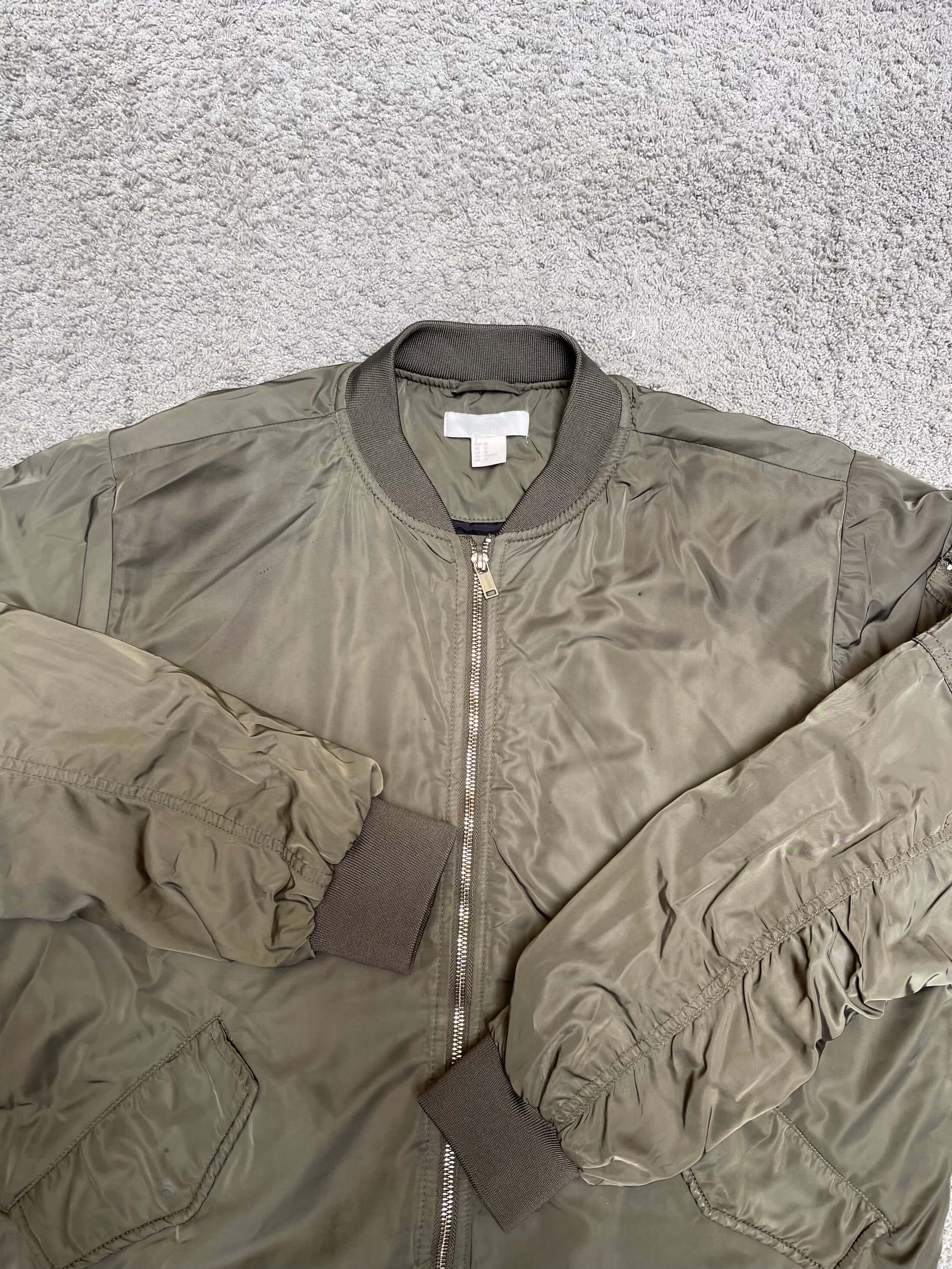 H&M - Military Green Bomber Jacket (M/L)
