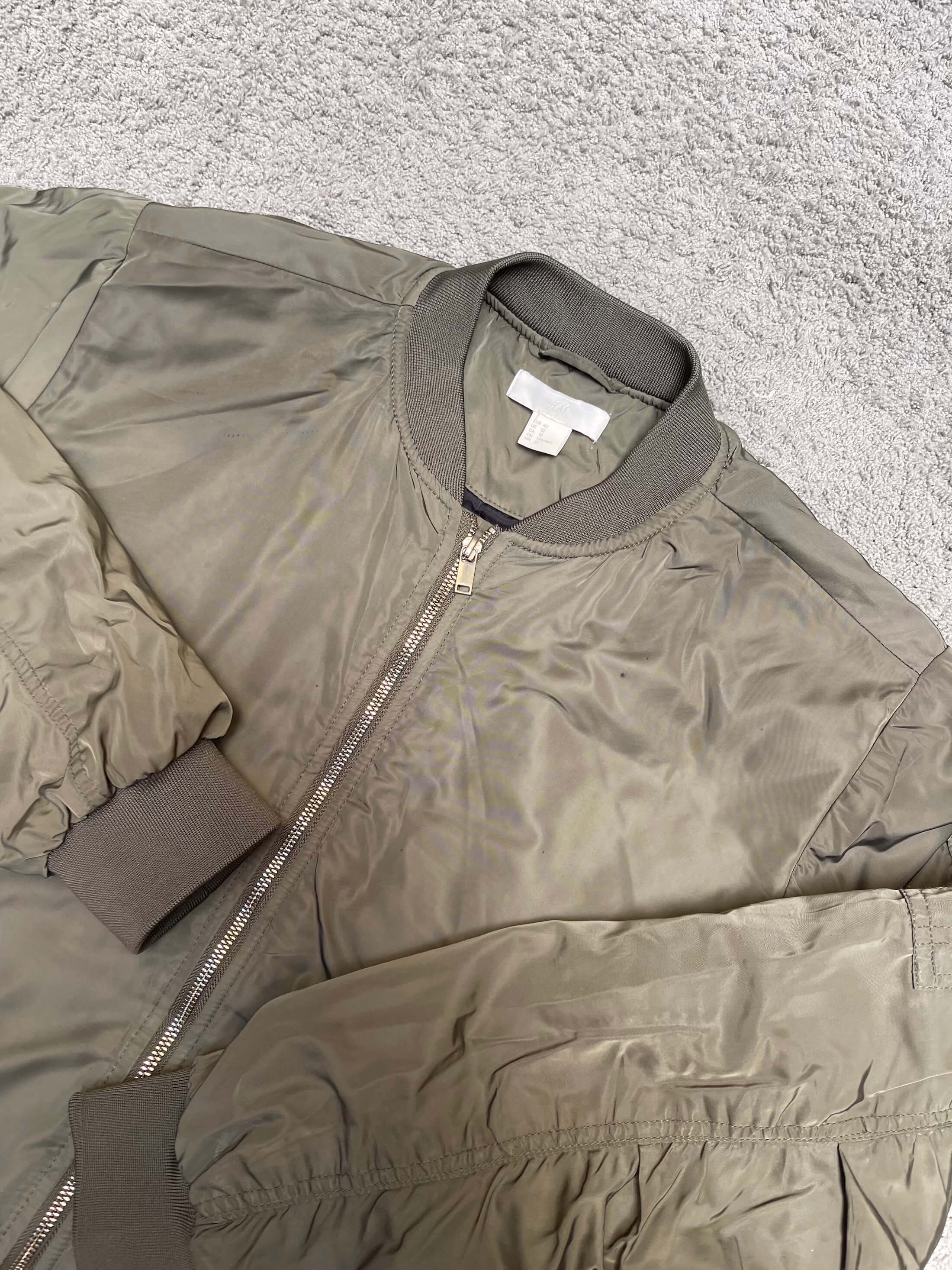 H&M - Military Green Bomber Jacket (M/L)