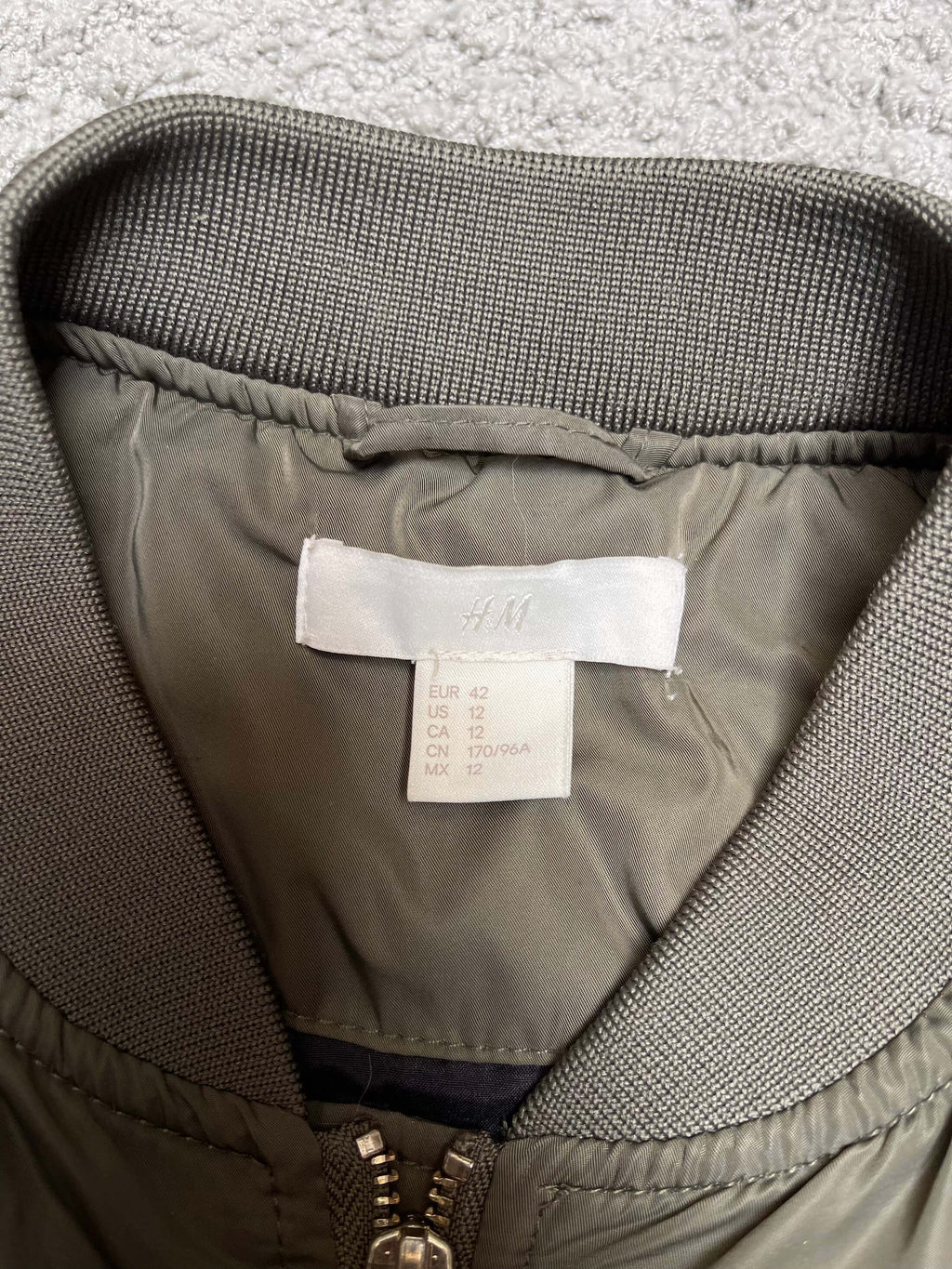 H&M - Military Green Bomber Jacket (M/L)