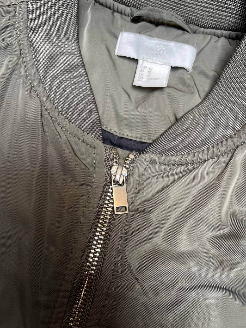 H&M - Military Green Bomber Jacket (M/L)