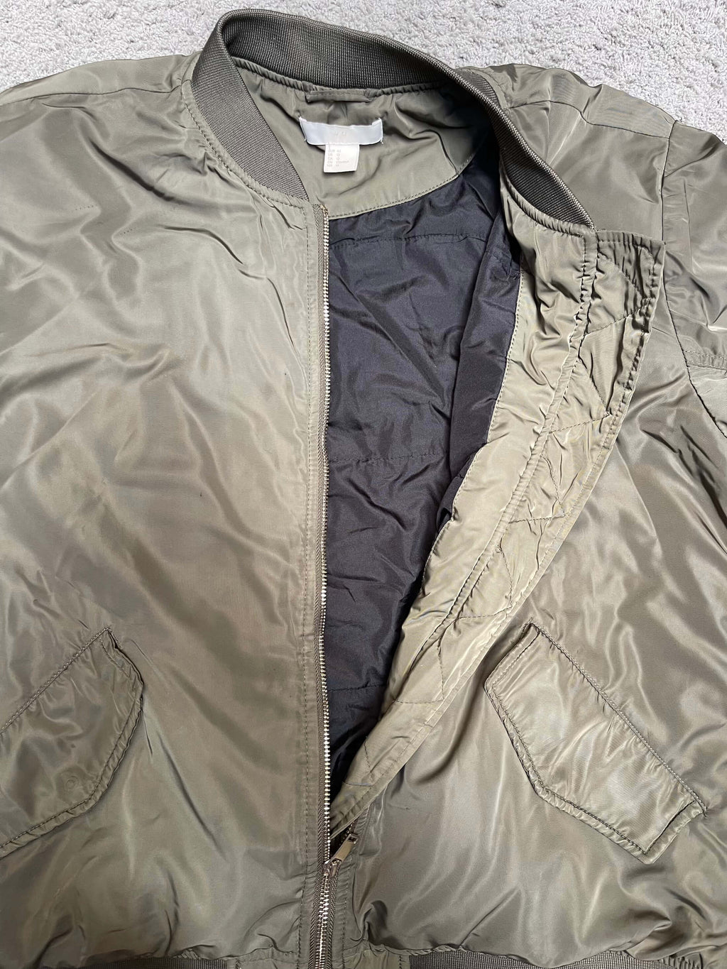 H&M - Military Green Bomber Jacket (M/L)