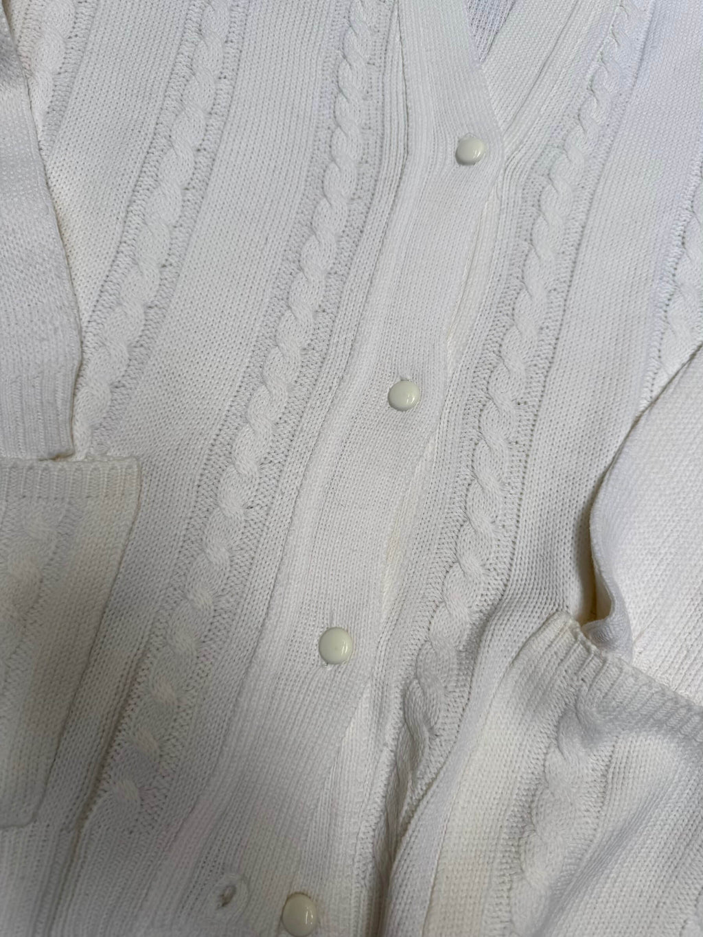 Handmade Off White Cardigan (L)