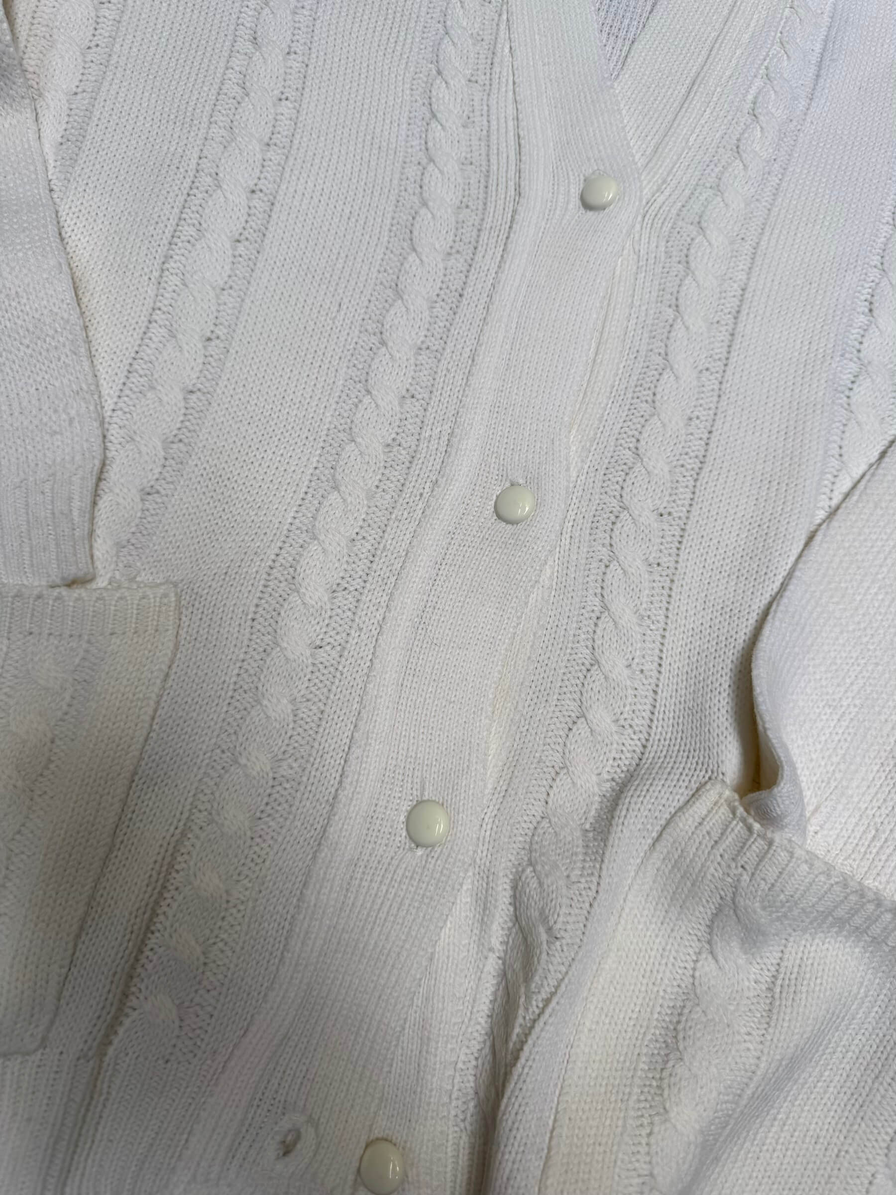 Handmade Off White Cardigan (L)