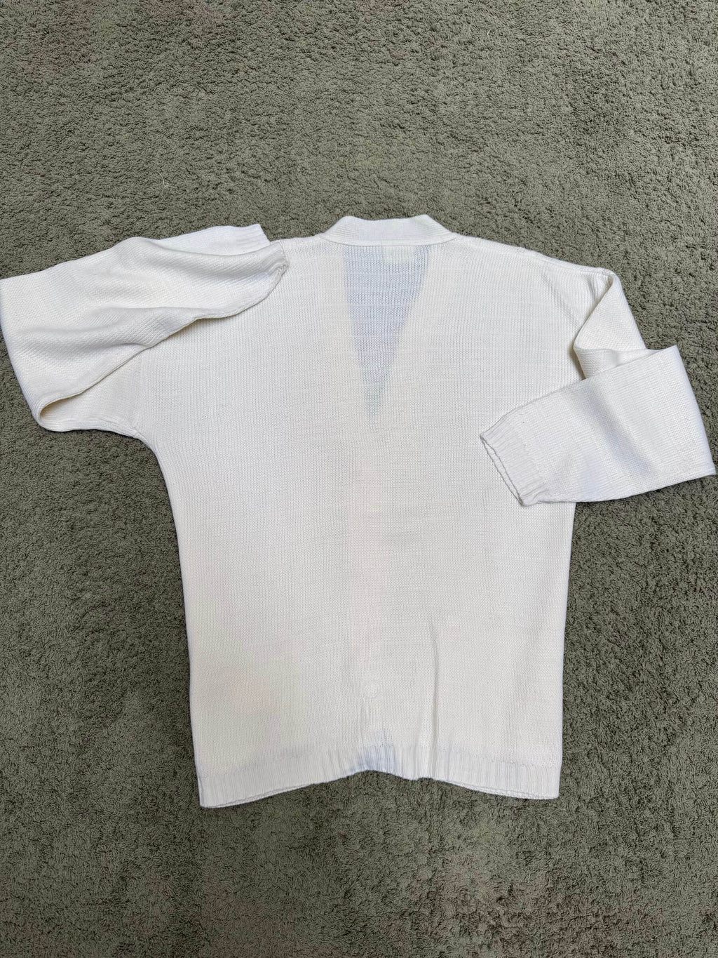 Handmade Off White Cardigan (L)