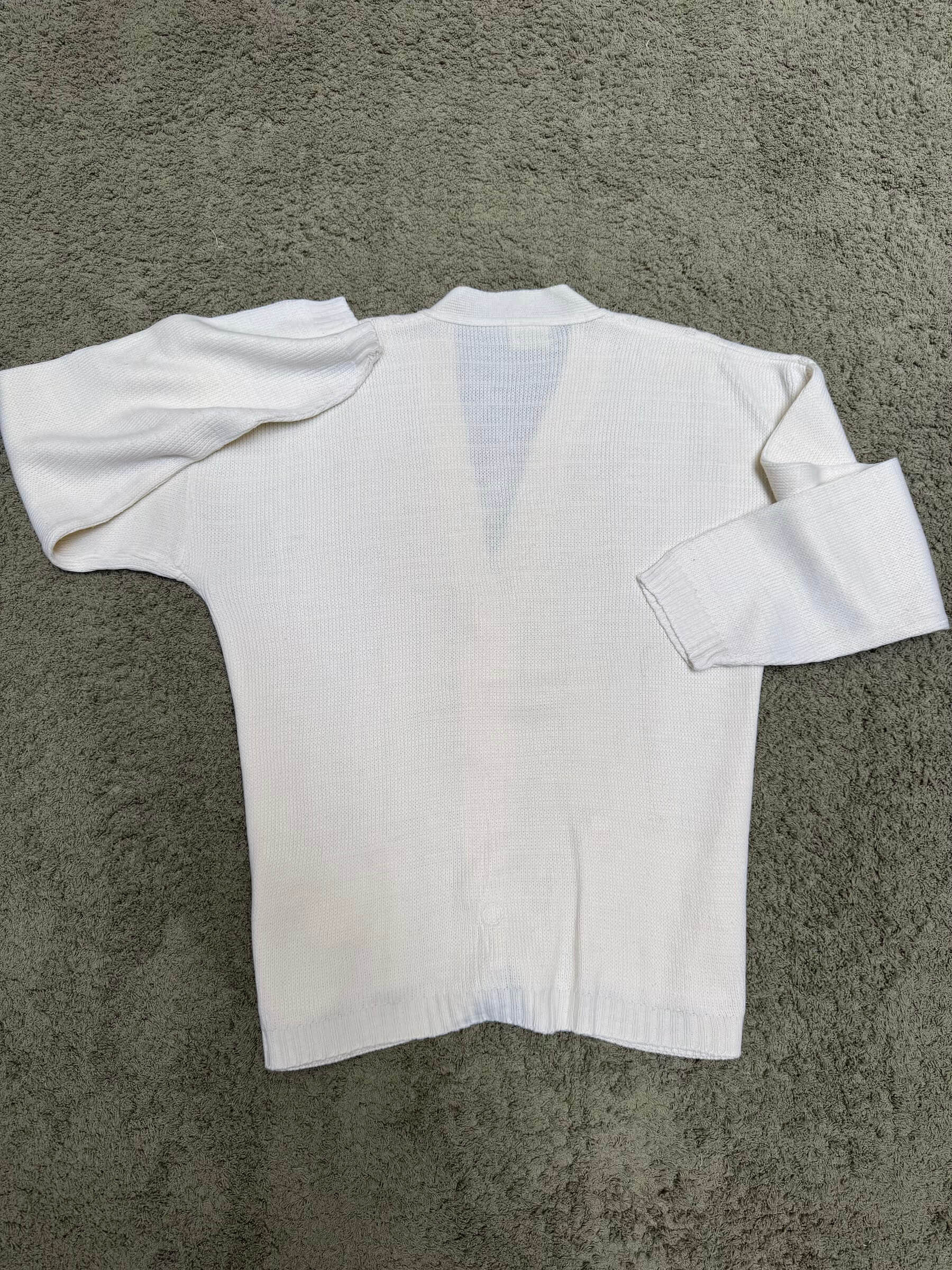 Handmade Off White Cardigan (L)