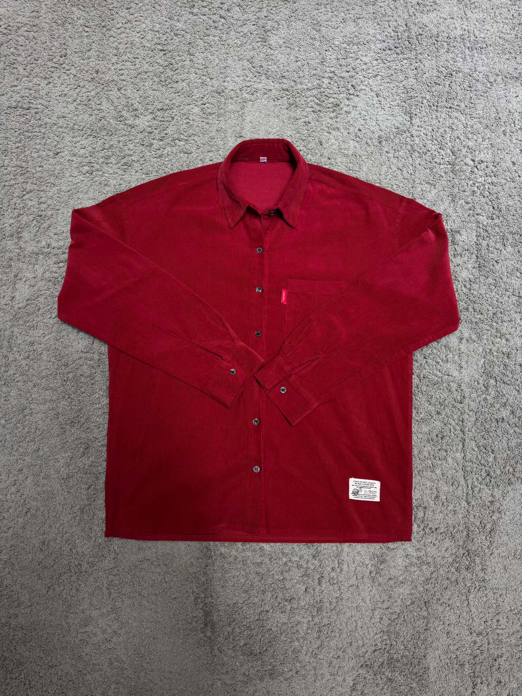 J.J - Red Corduroy Shirt (L)