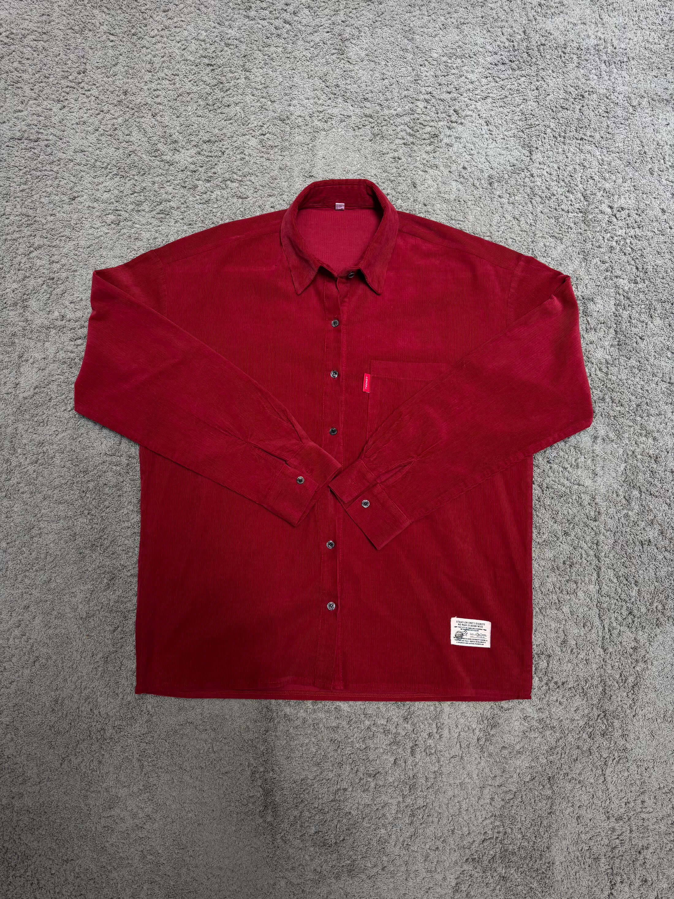 J.J - Red Corduroy Shirt (L)