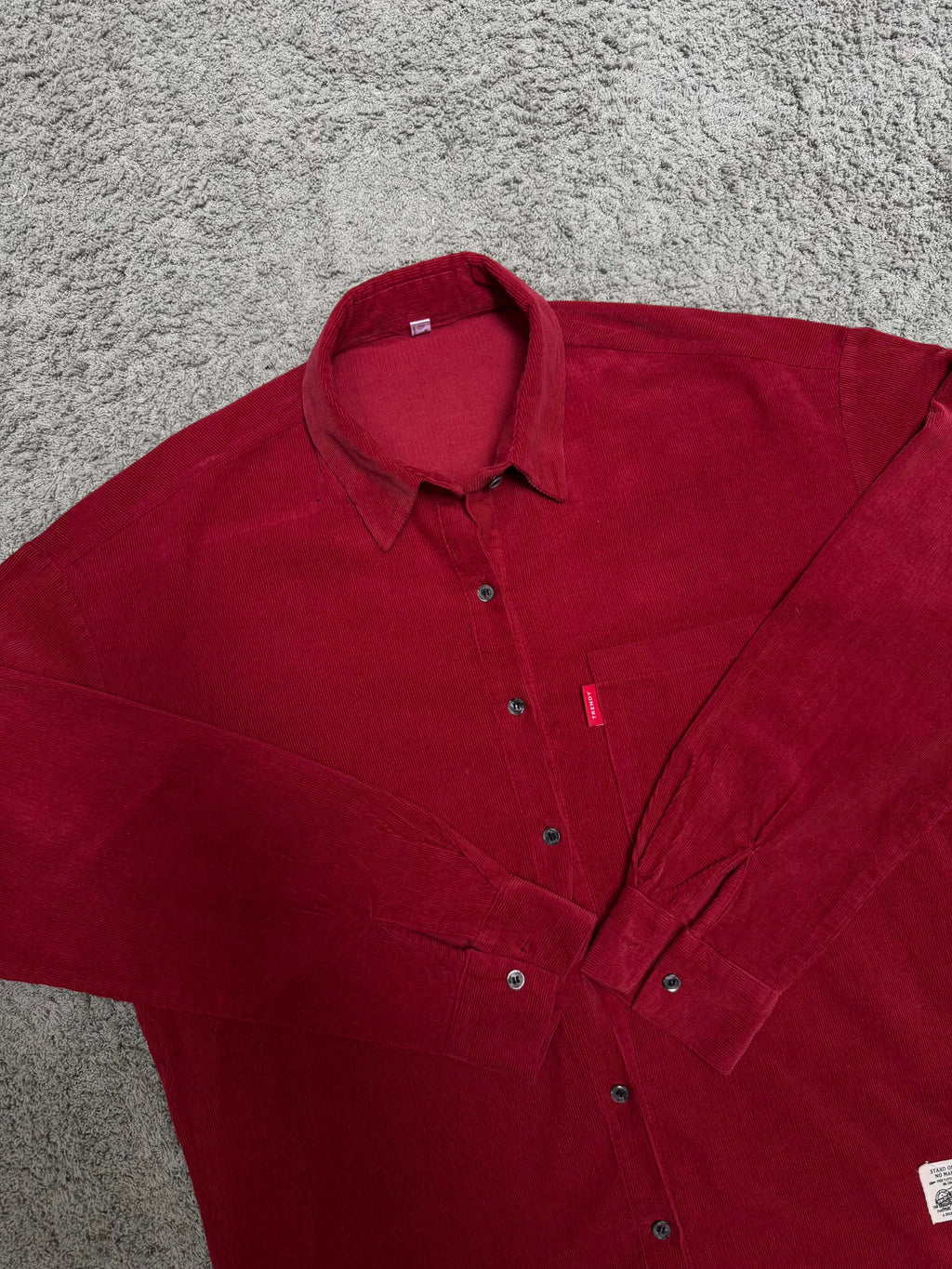 J.J - Red Corduroy Shirt (L)