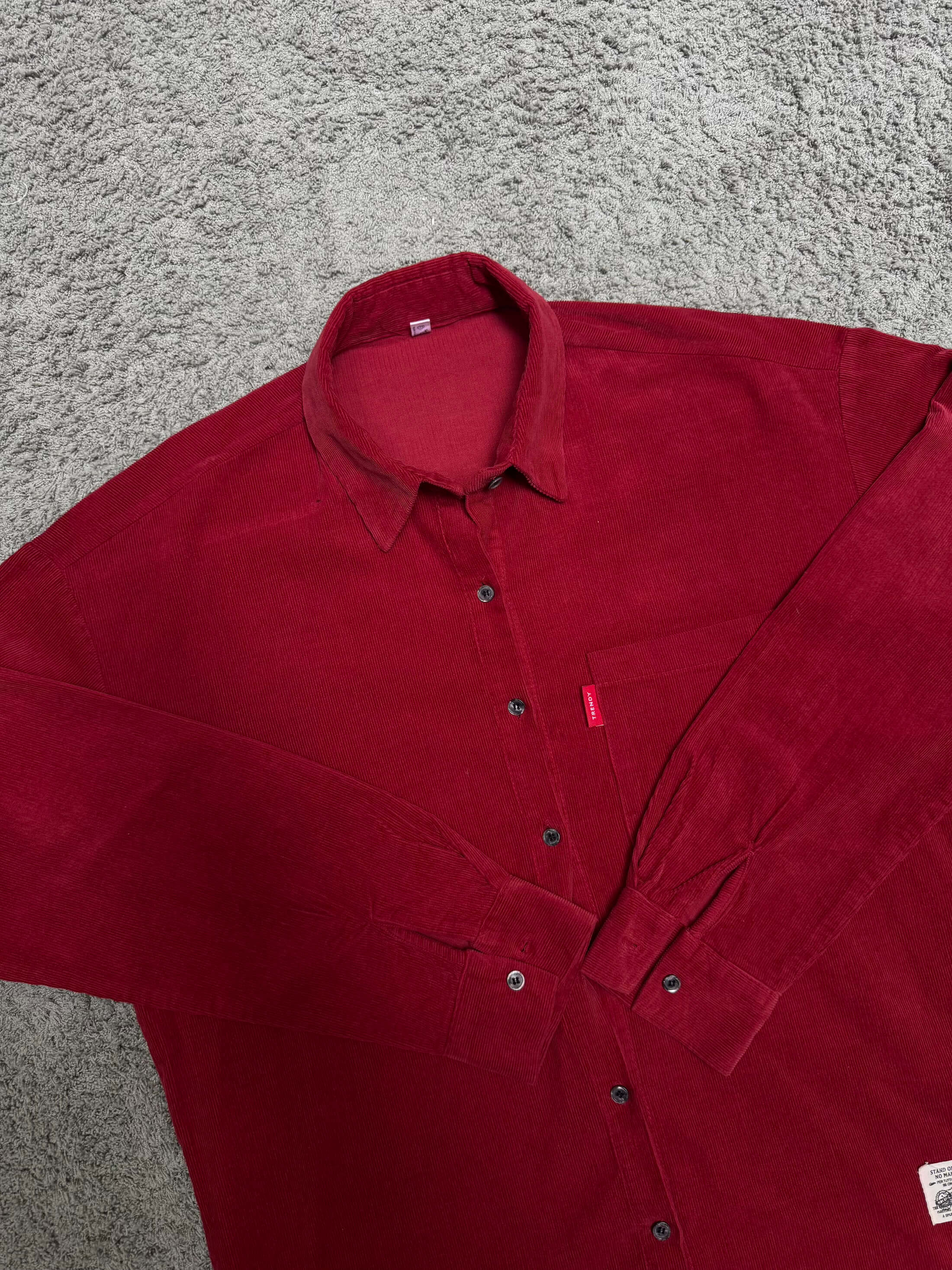 J.J - Red Corduroy Shirt (L)