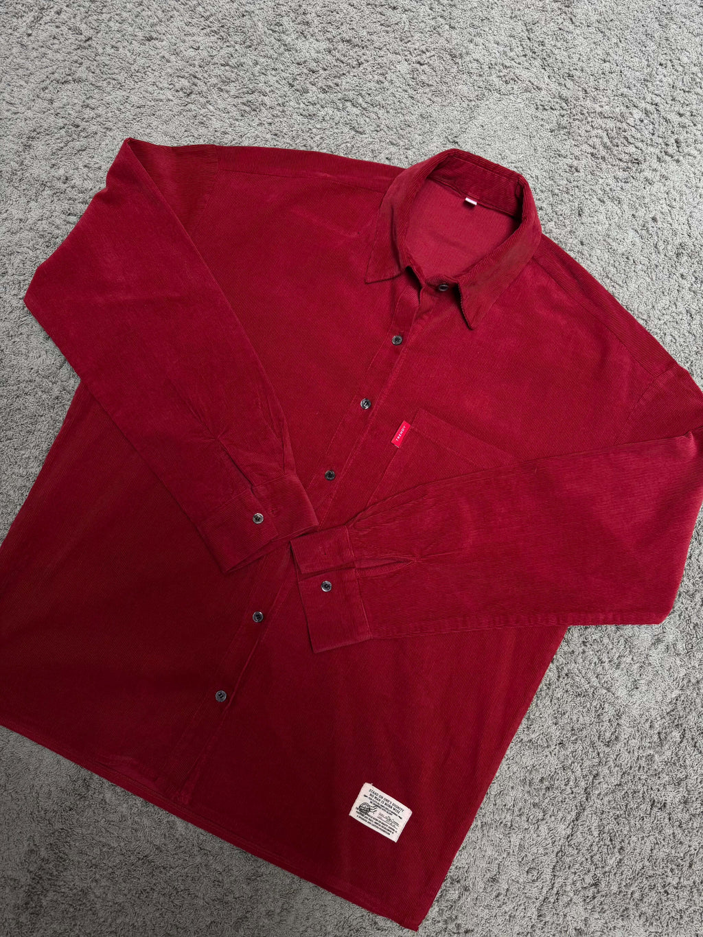 J.J - Red Corduroy Shirt (L)