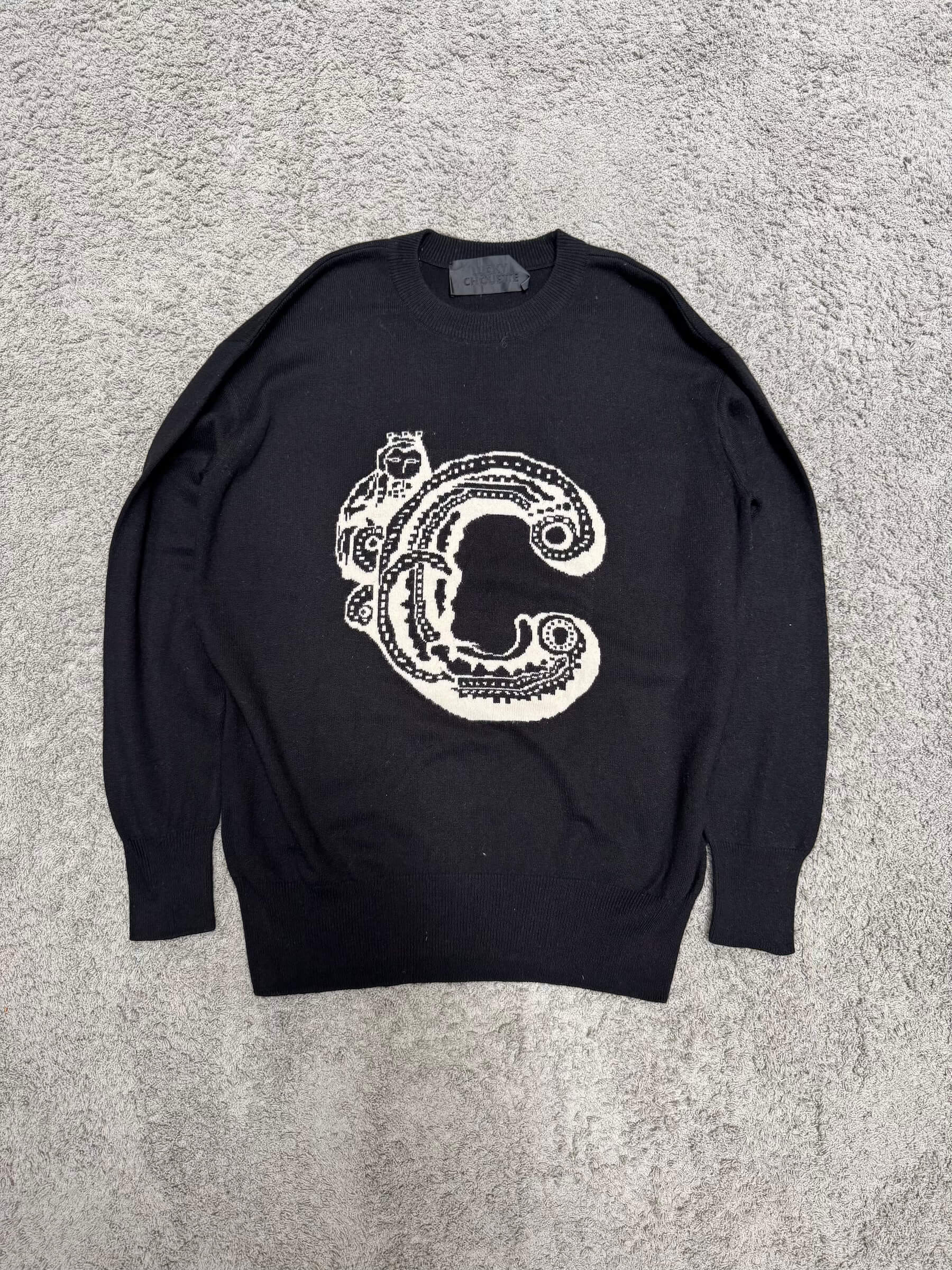 Lucky chouette - black sweater (M/L)