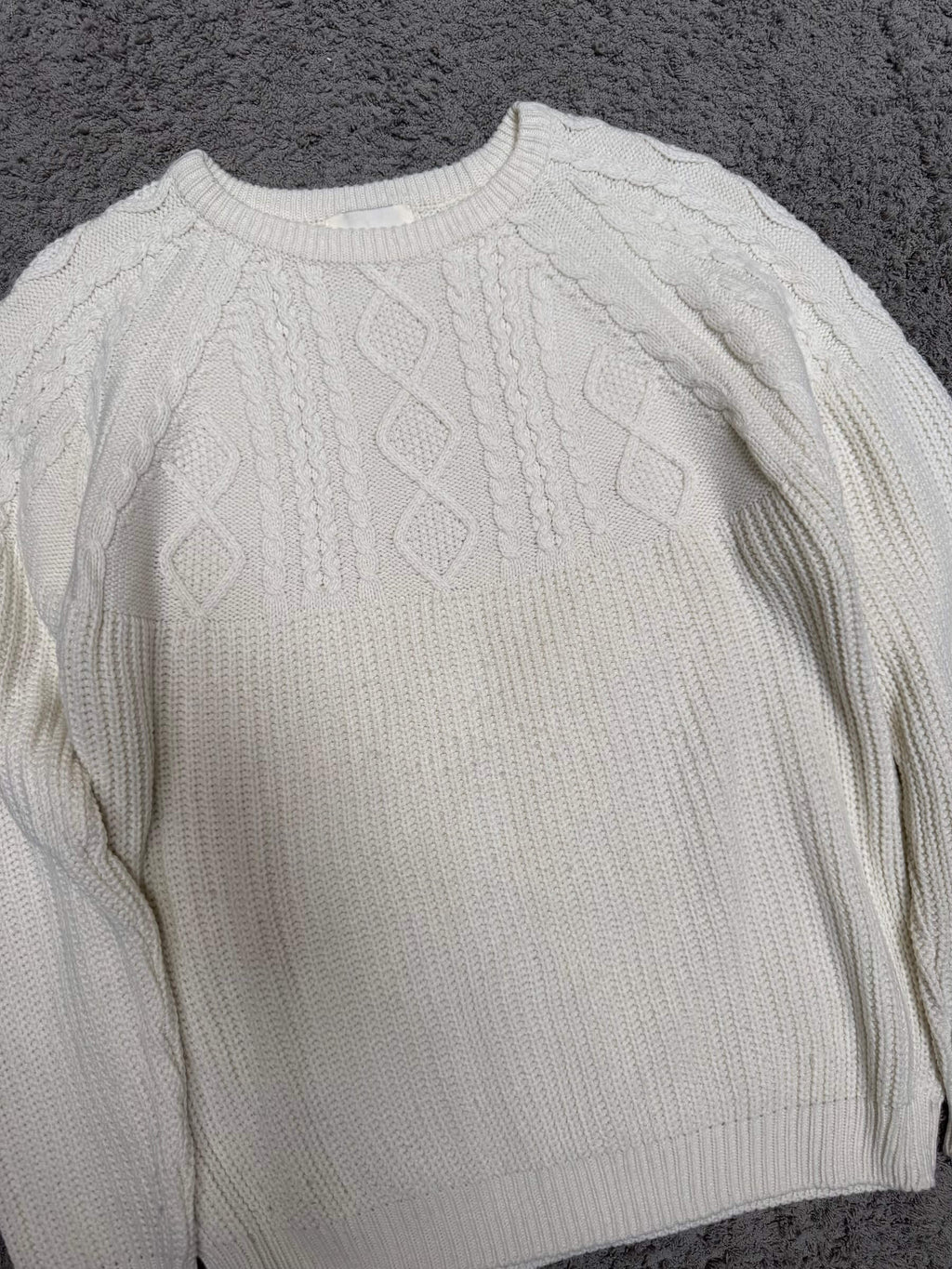 Meteor - beige knitted sweater (M)