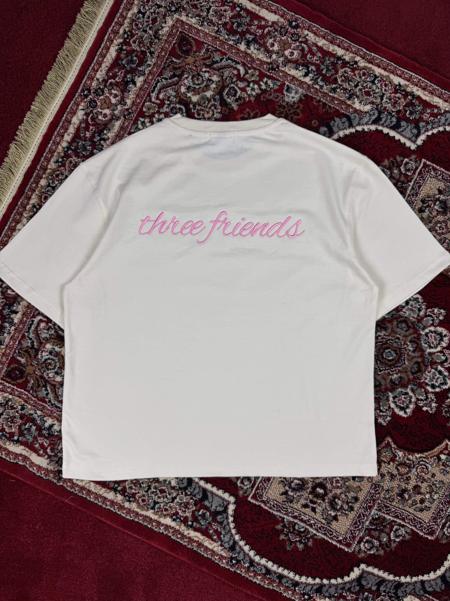 PINK EMBROIDERED TEE