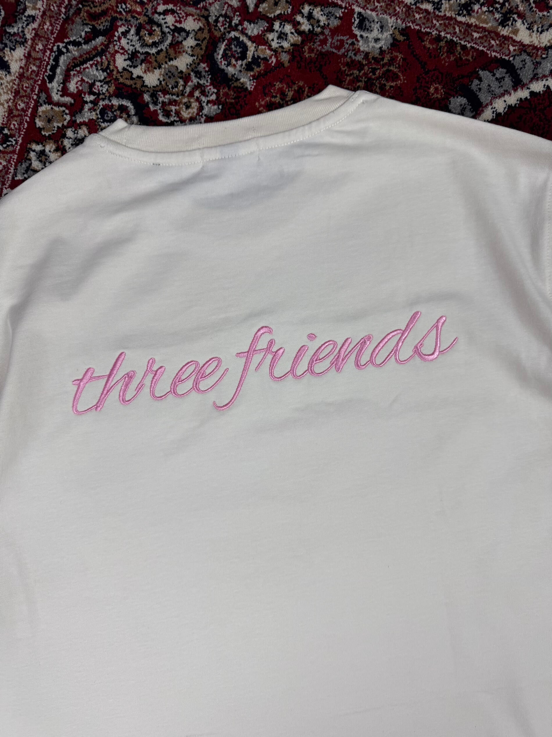PINK EMBROIDERED TEE
