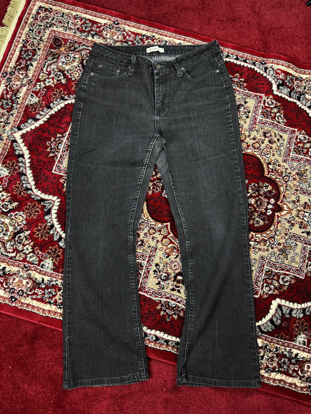 RIDERS CHARCOAL VINTAGE BOOTCUT JEANS (32-34”)