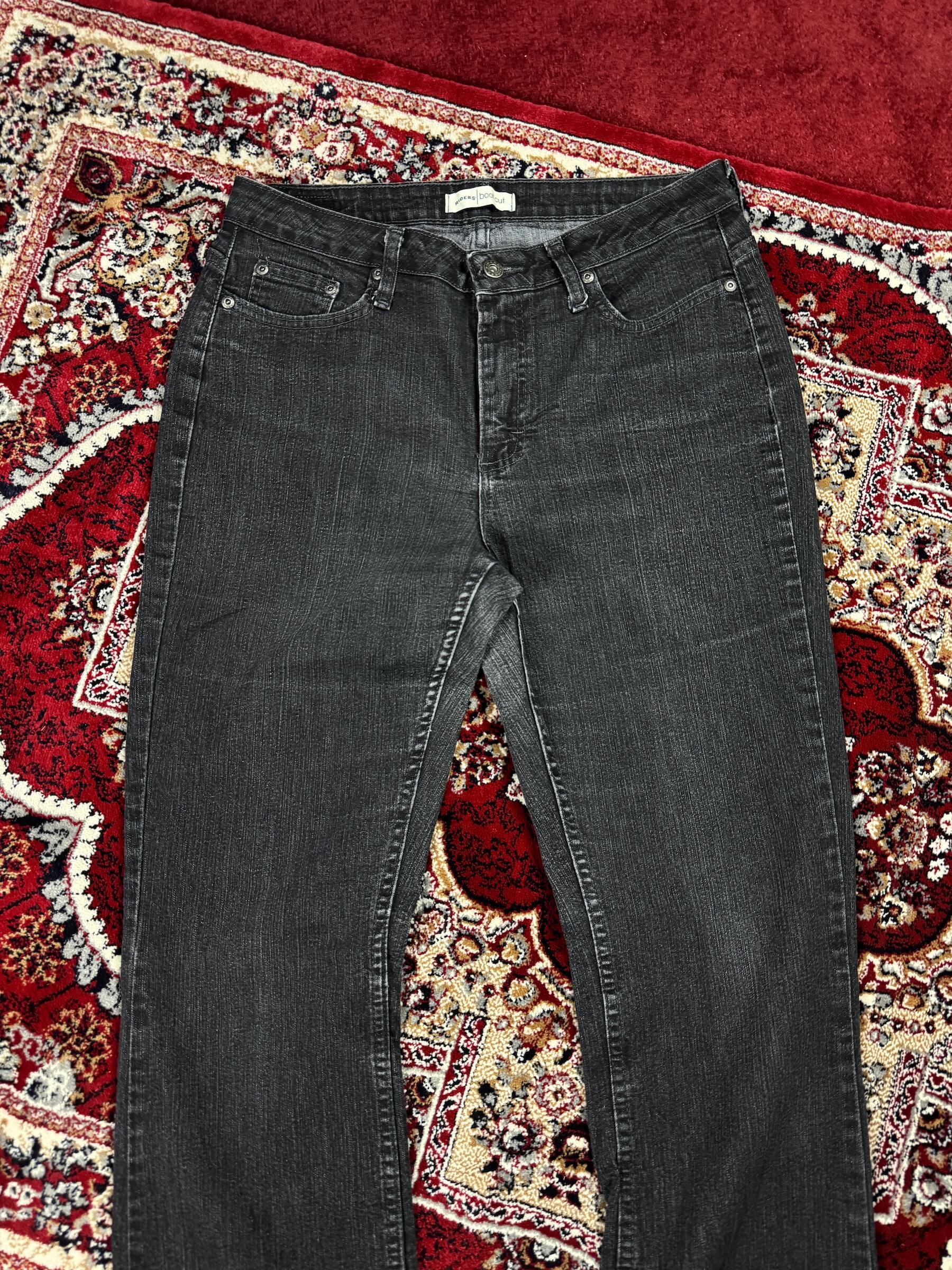 RIDERS CHARCOAL VINTAGE BOOTCUT JEANS (32-34”)
