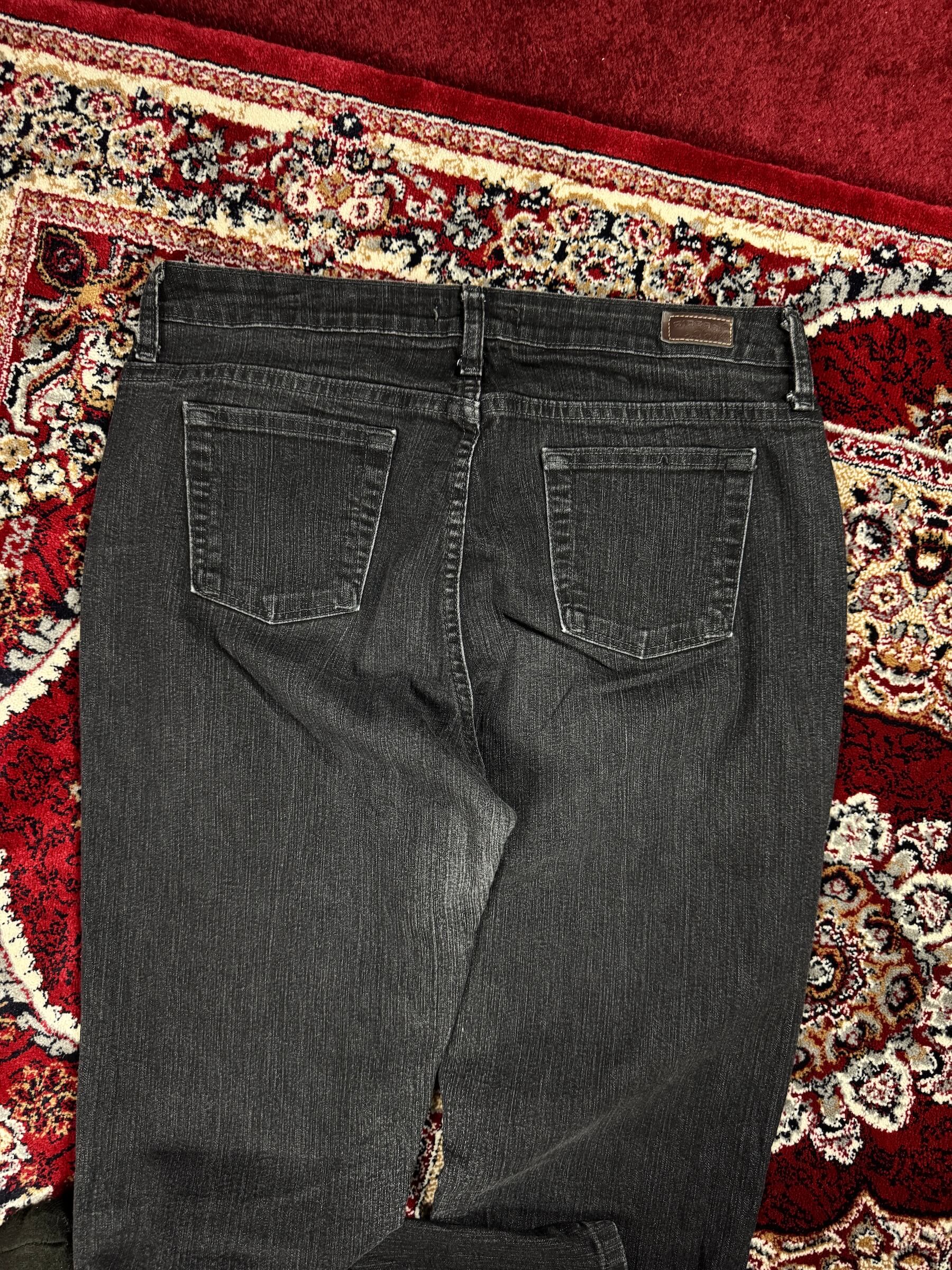 RIDERS CHARCOAL VINTAGE BOOTCUT JEANS (32-34”)
