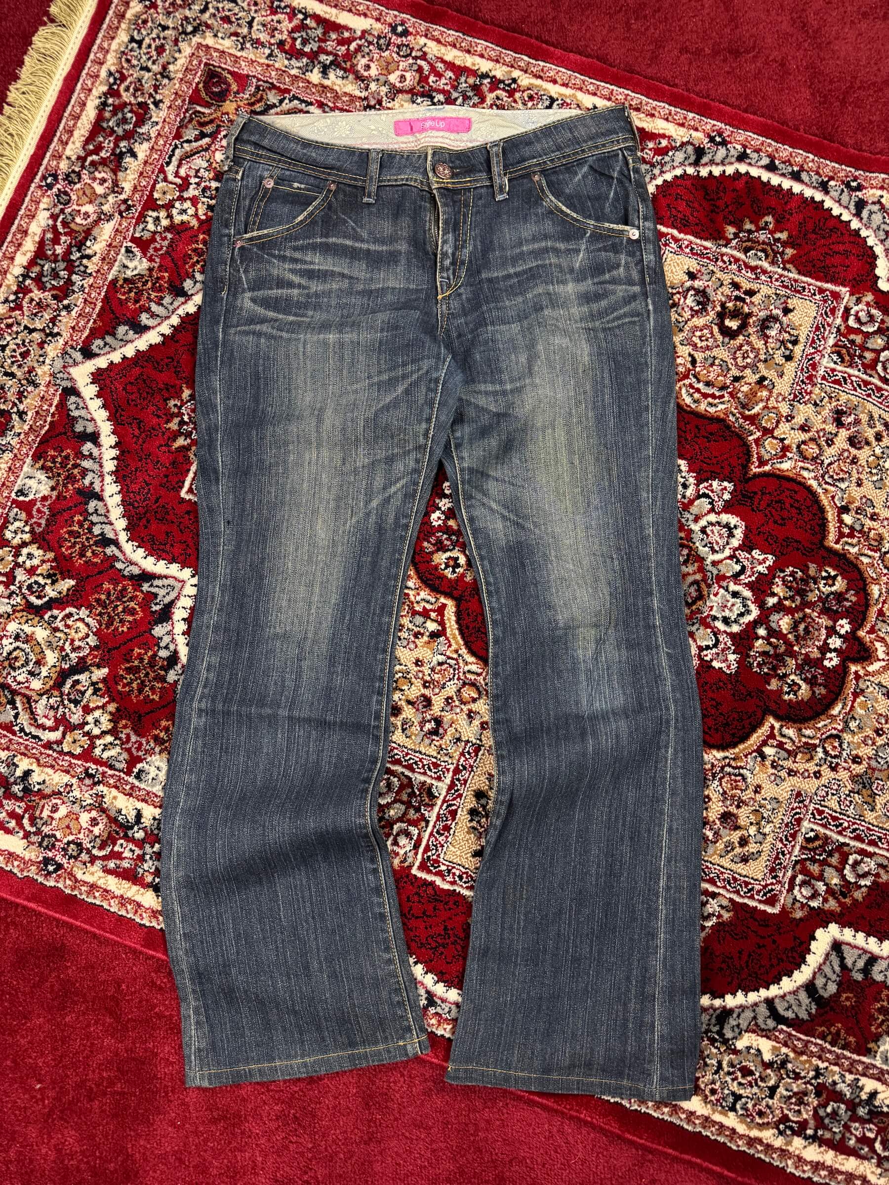 VINTAGE WASHED BOOTCUT JEANS FOR HER (32”)
