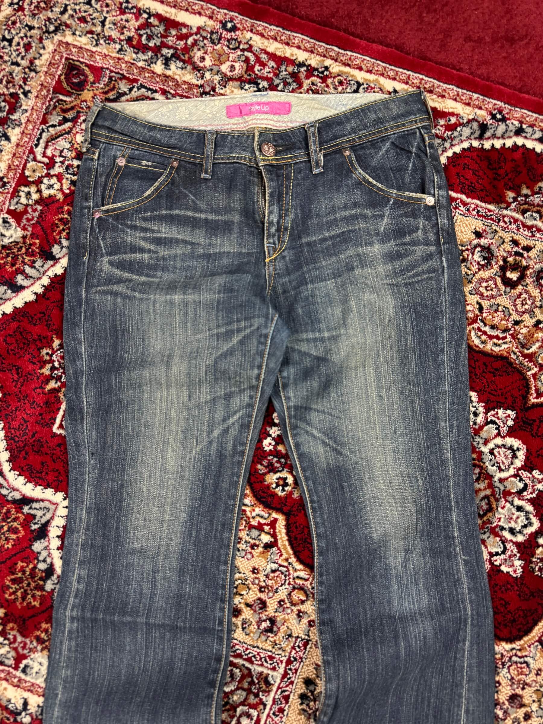 VINTAGE WASHED BOOTCUT JEANS FOR HER (32”)
