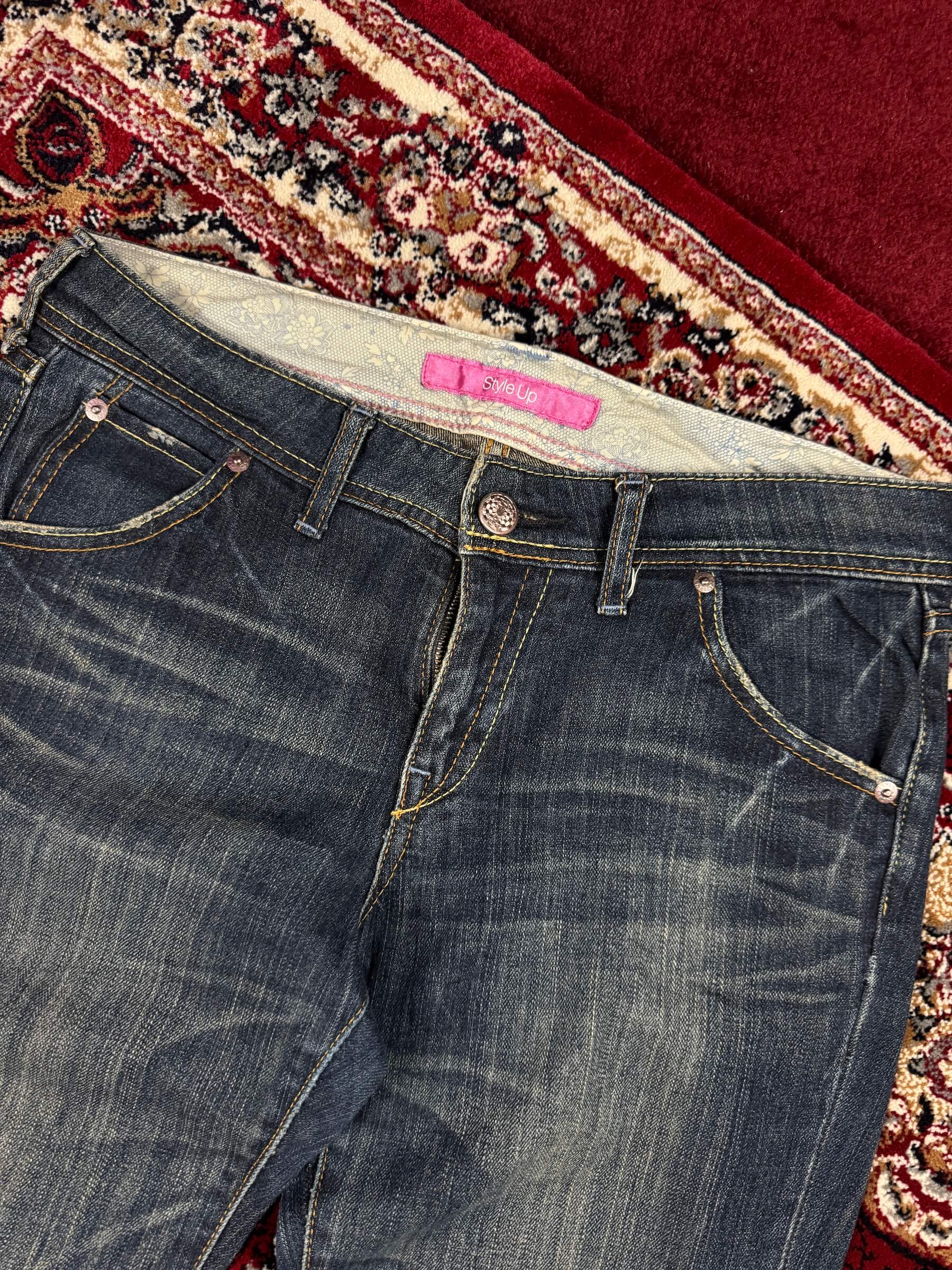 VINTAGE WASHED BOOTCUT JEANS FOR HER (32”)