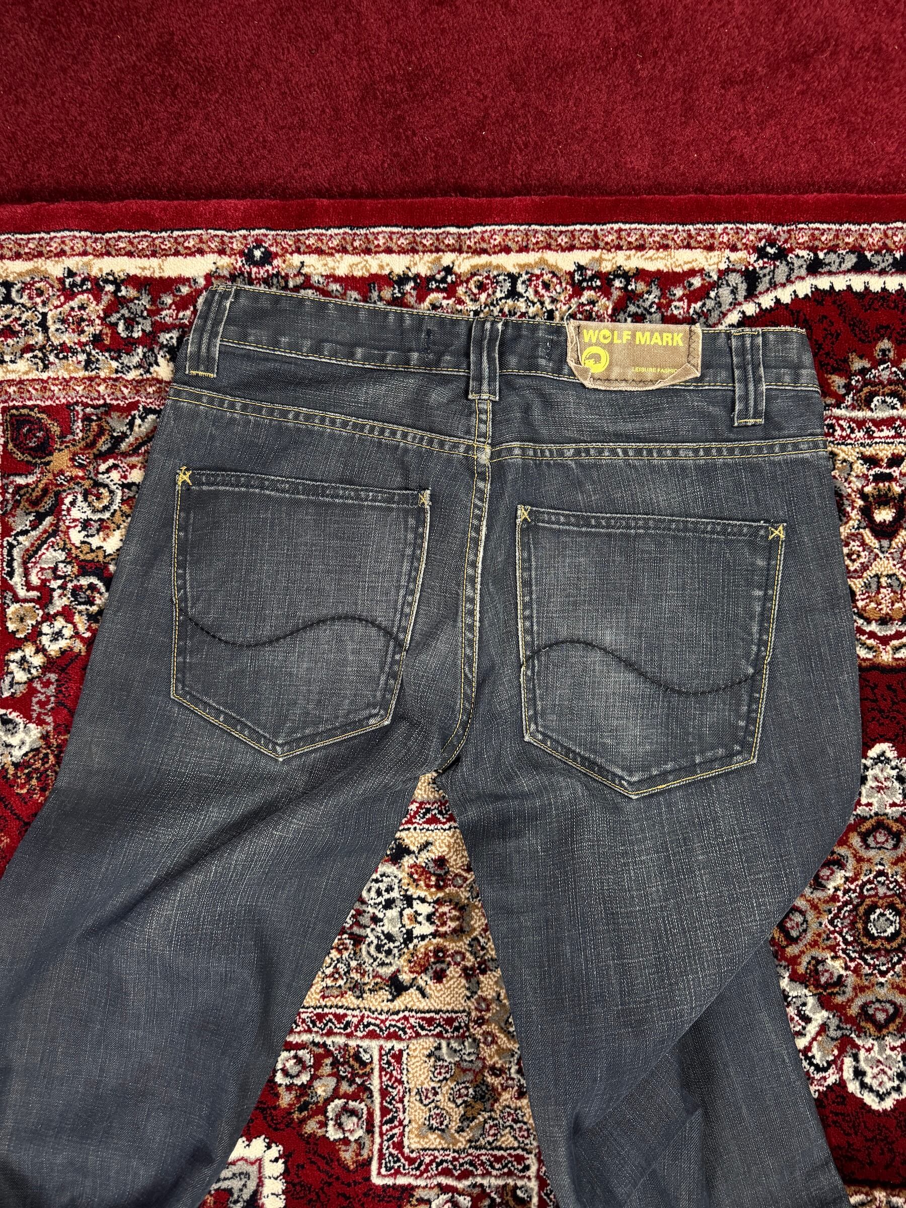 WOLF MARK 90S VINATAGE RELAXED FIT JEANS (32”)