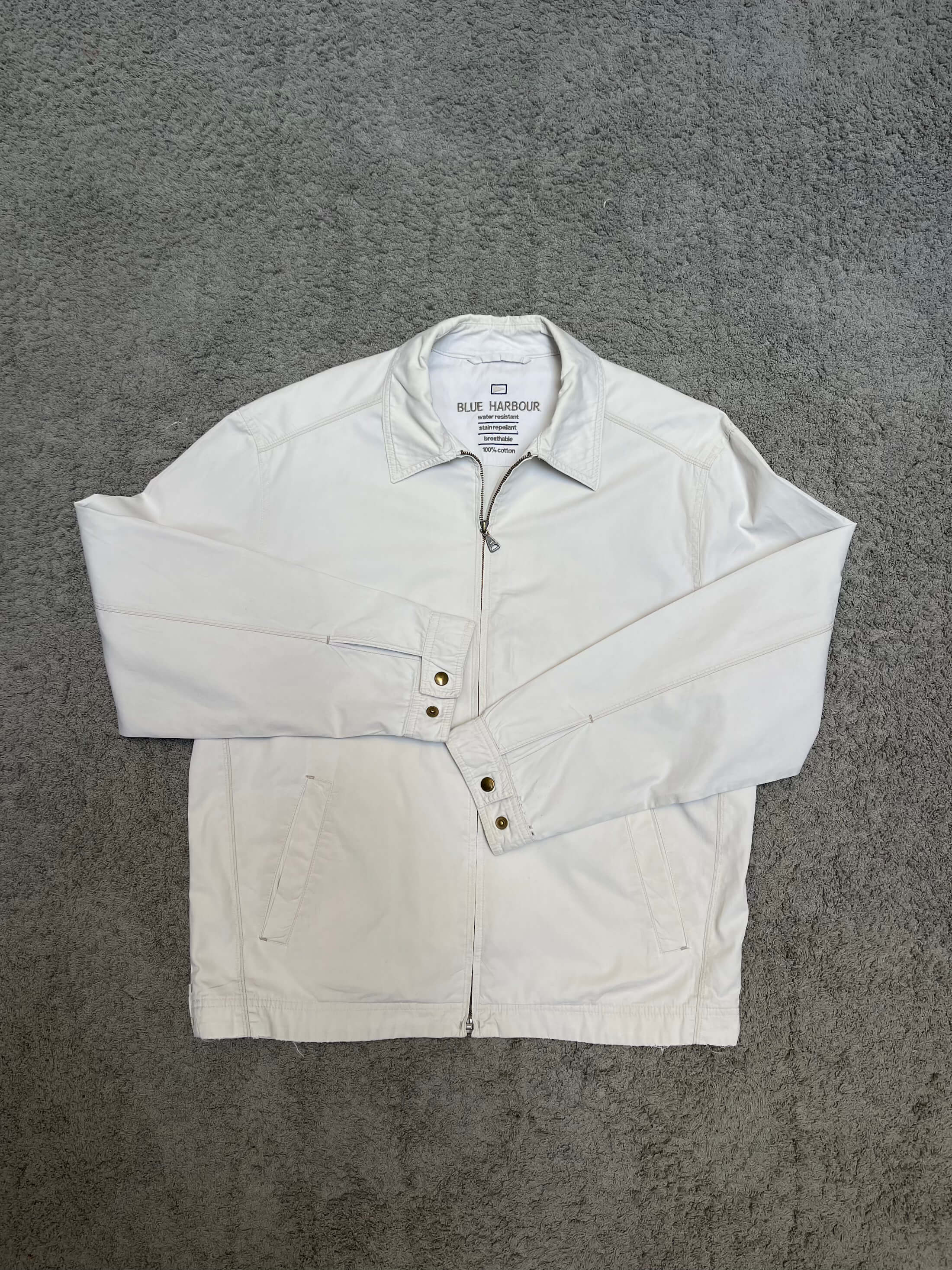 Blue Harbour - Off White Cotton Jacket (M/L)