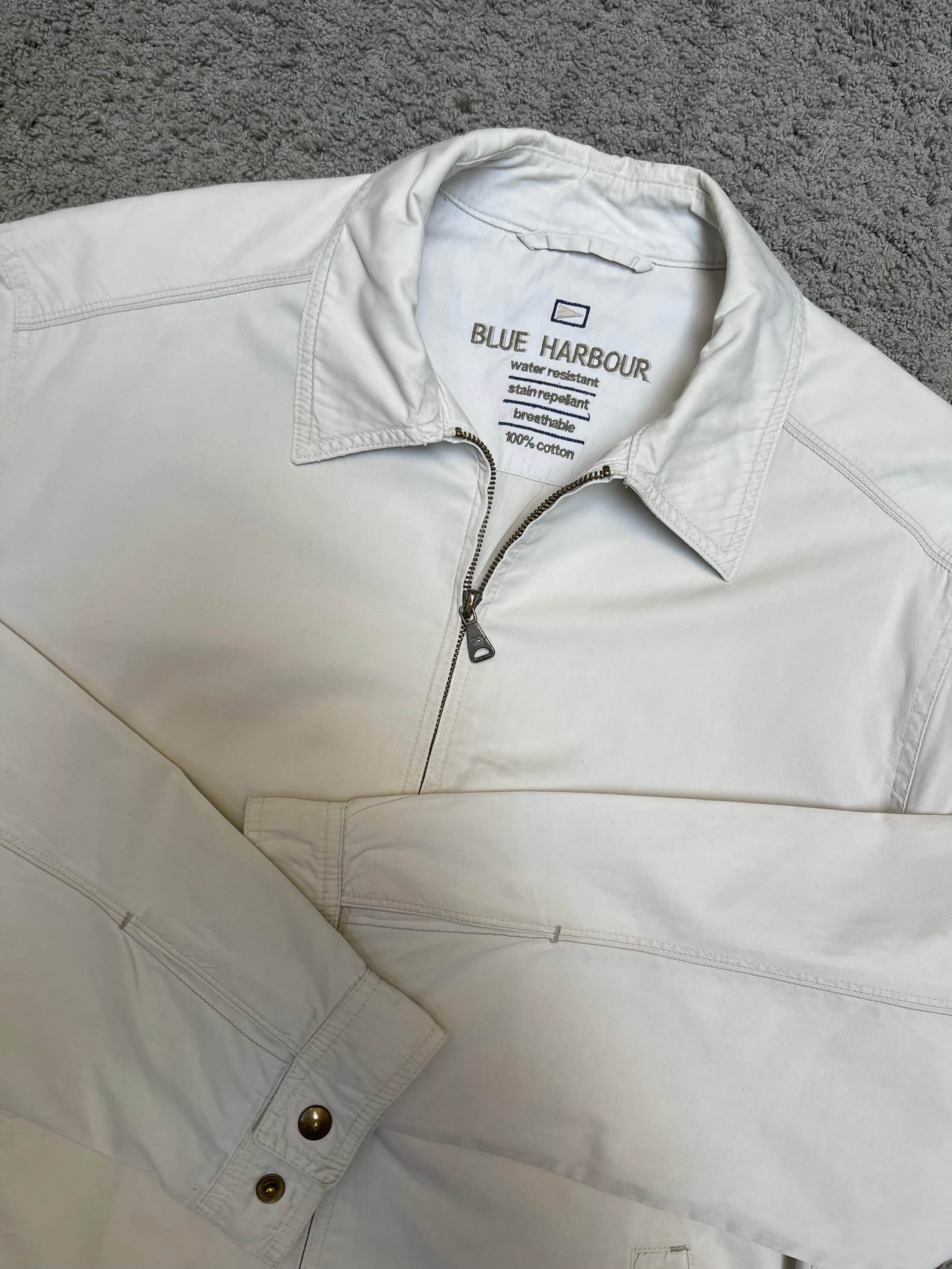Blue Harbour - Off White Cotton Jacket (M/L)