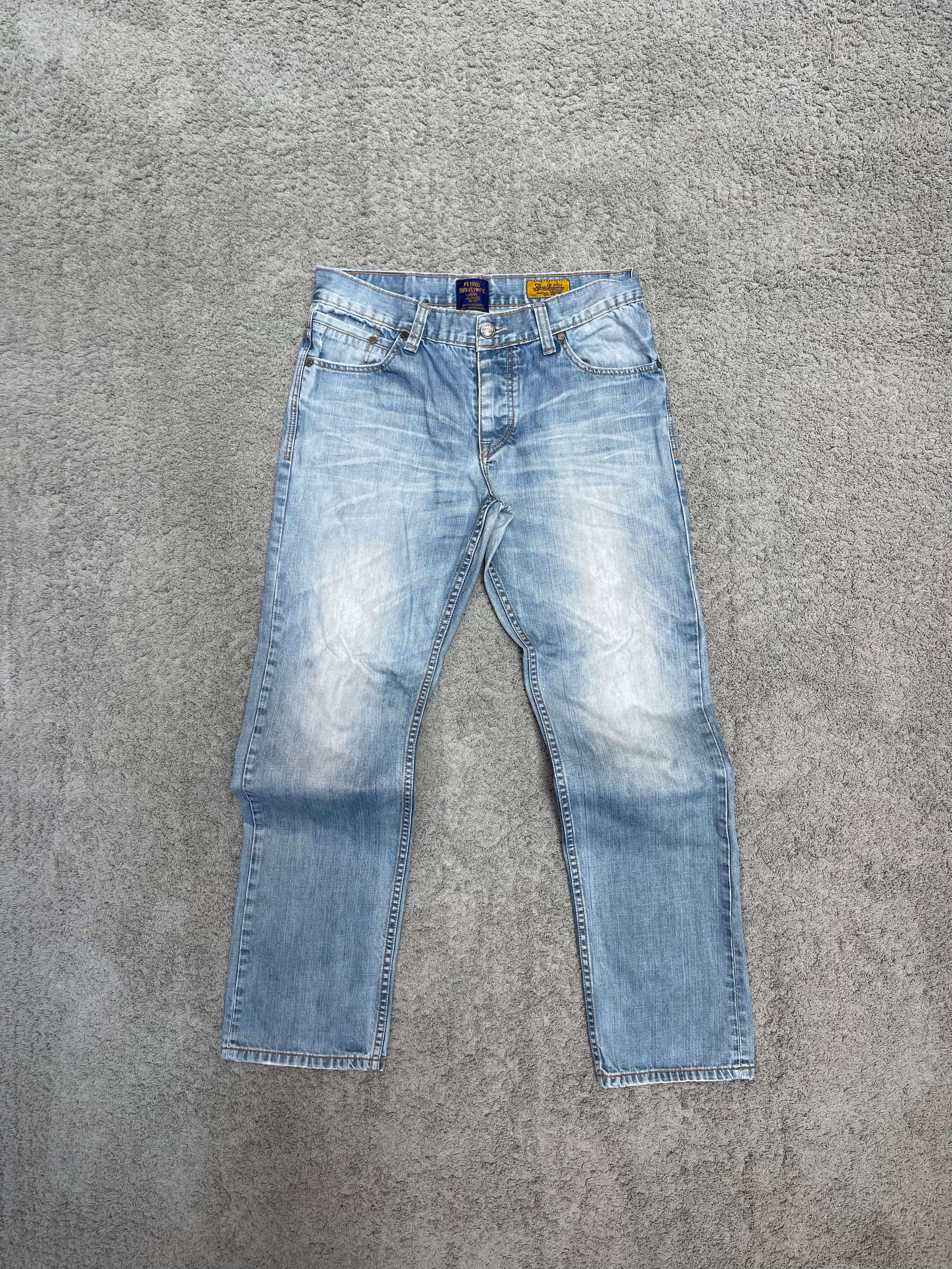 Blue Straight Fit Jeans (34")