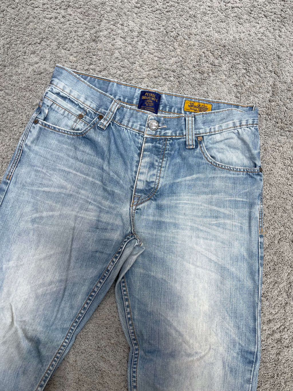 Blue Straight Fit Jeans (34")