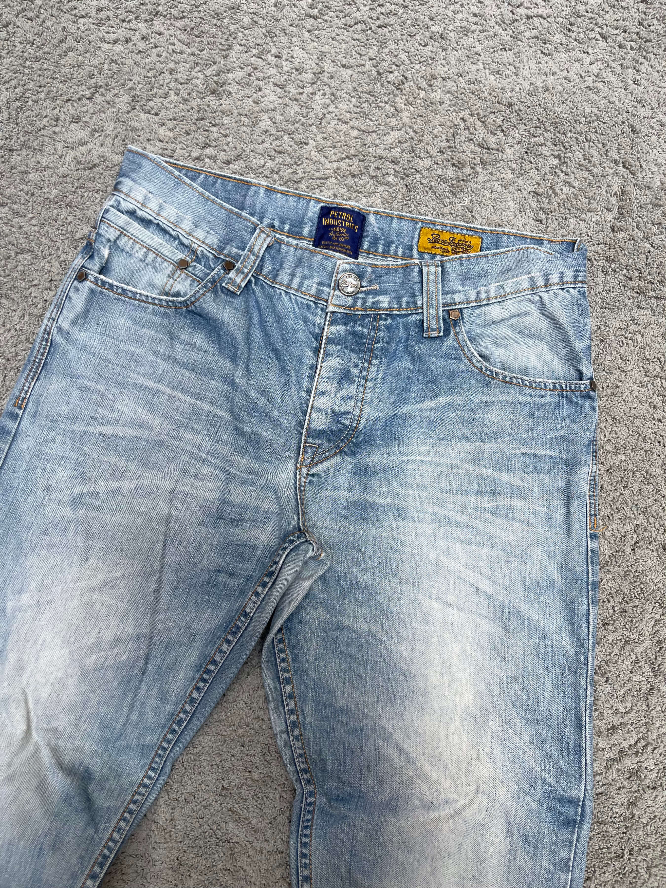 Blue Straight Fit Jeans (34")