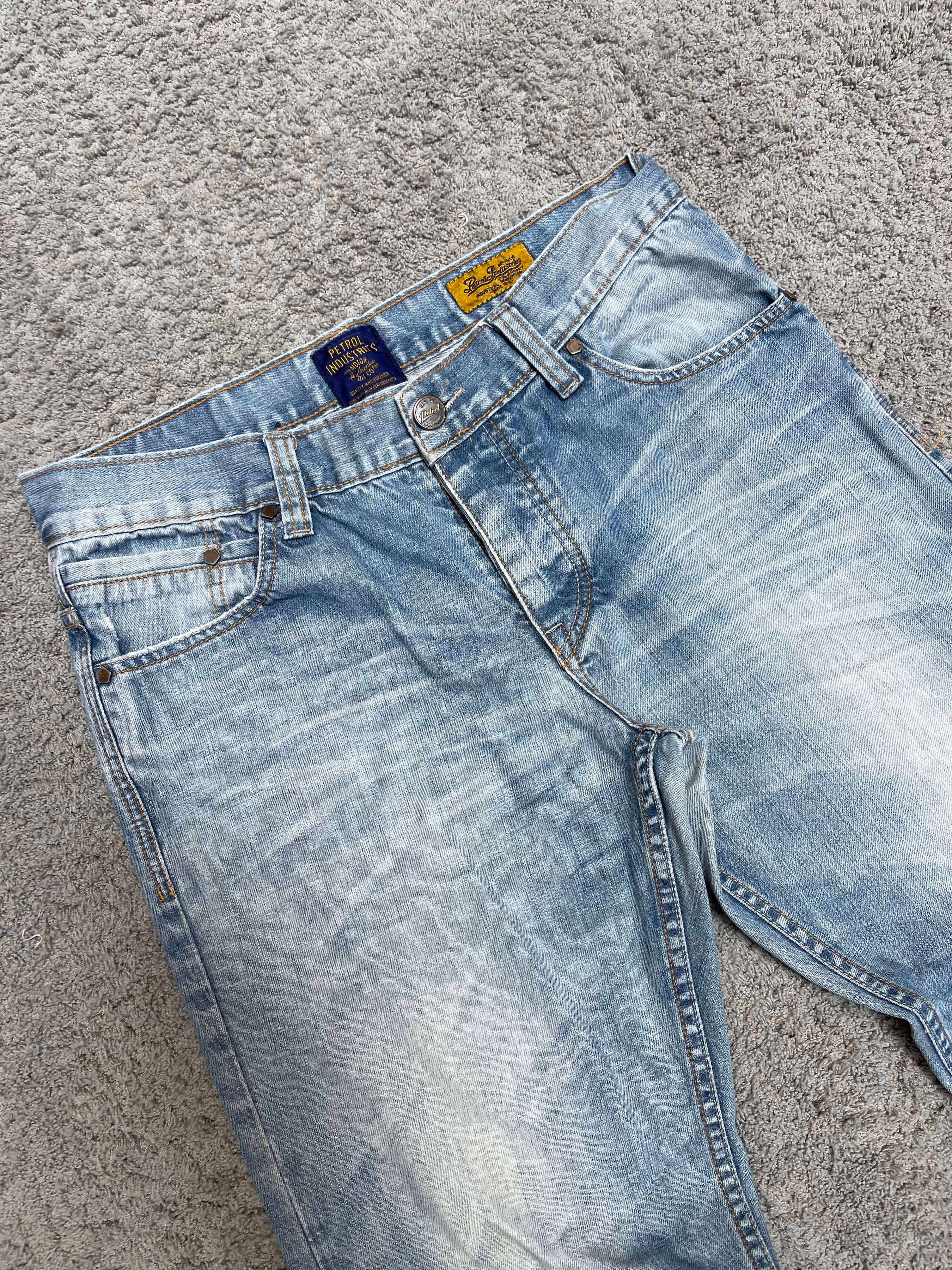 Blue Straight Fit Jeans (34")