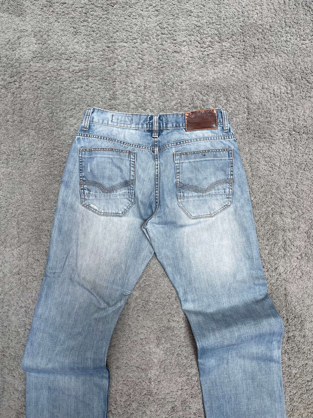 Blue Straight Fit Jeans (34")