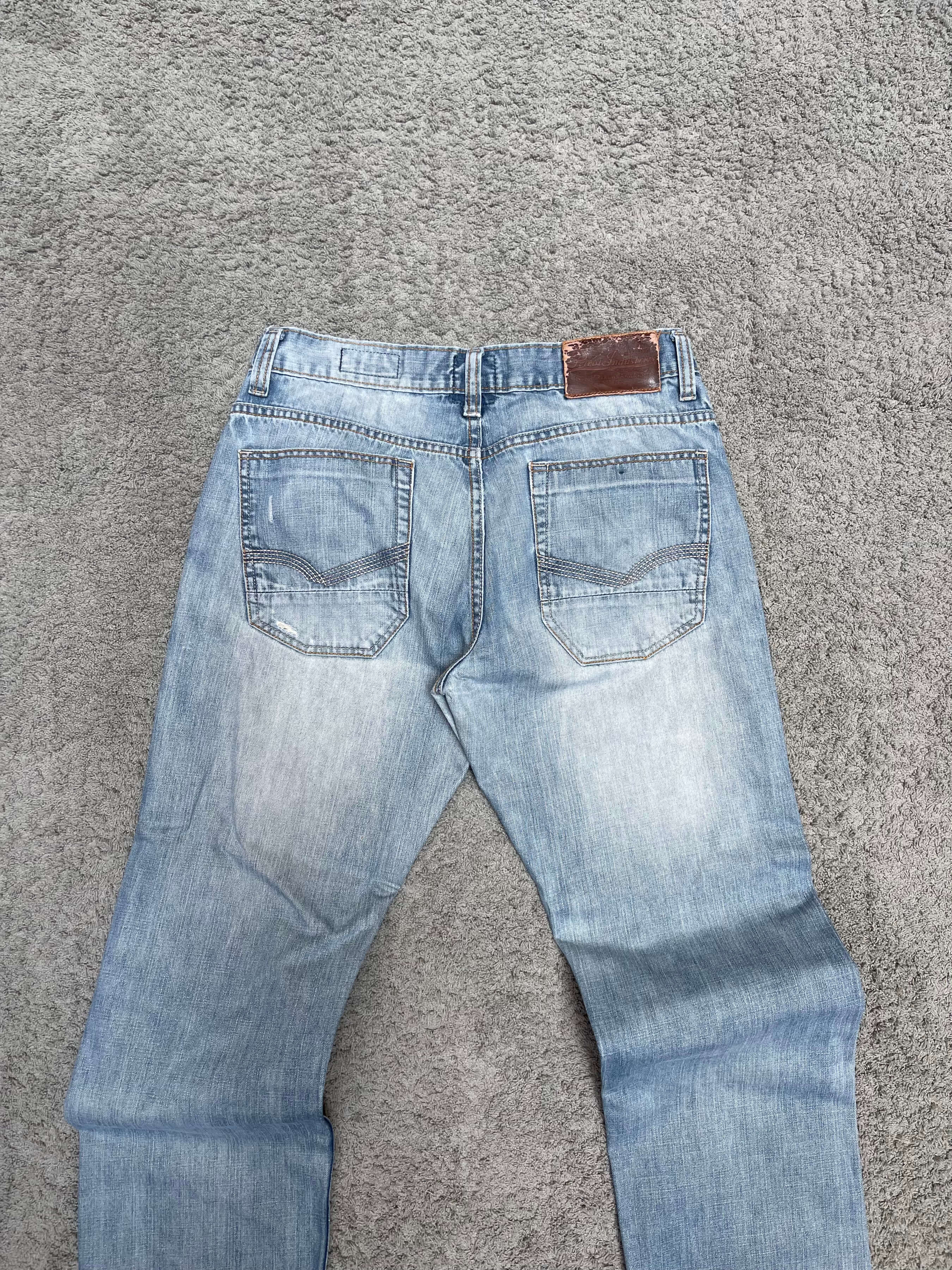 Blue Straight Fit Jeans (34")