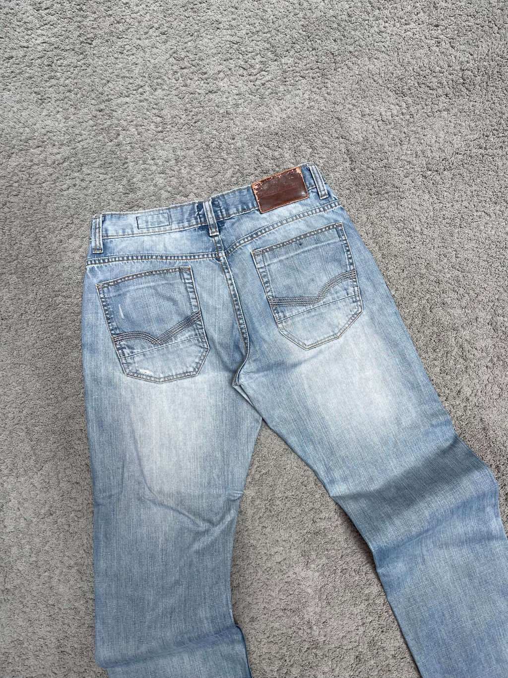 Blue Straight Fit Jeans (34")