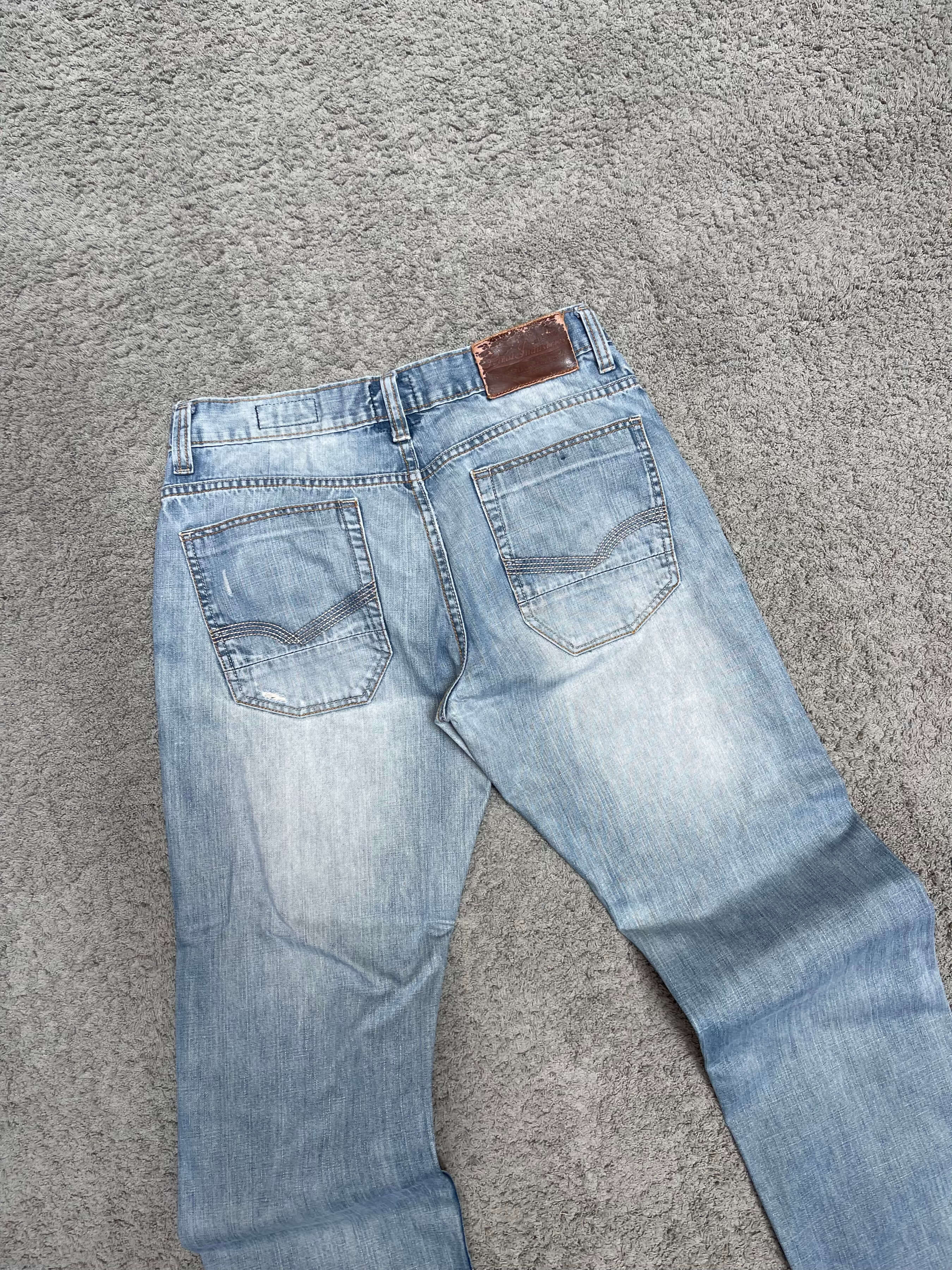 Blue Straight Fit Jeans (34")