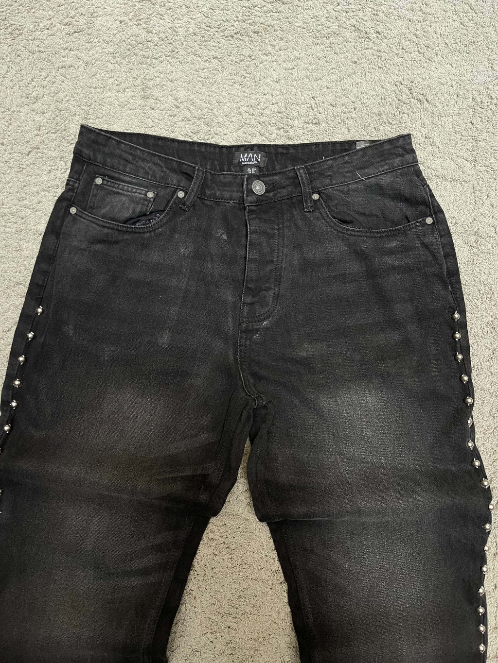 Boohoo - Black Flared Jeans (36")