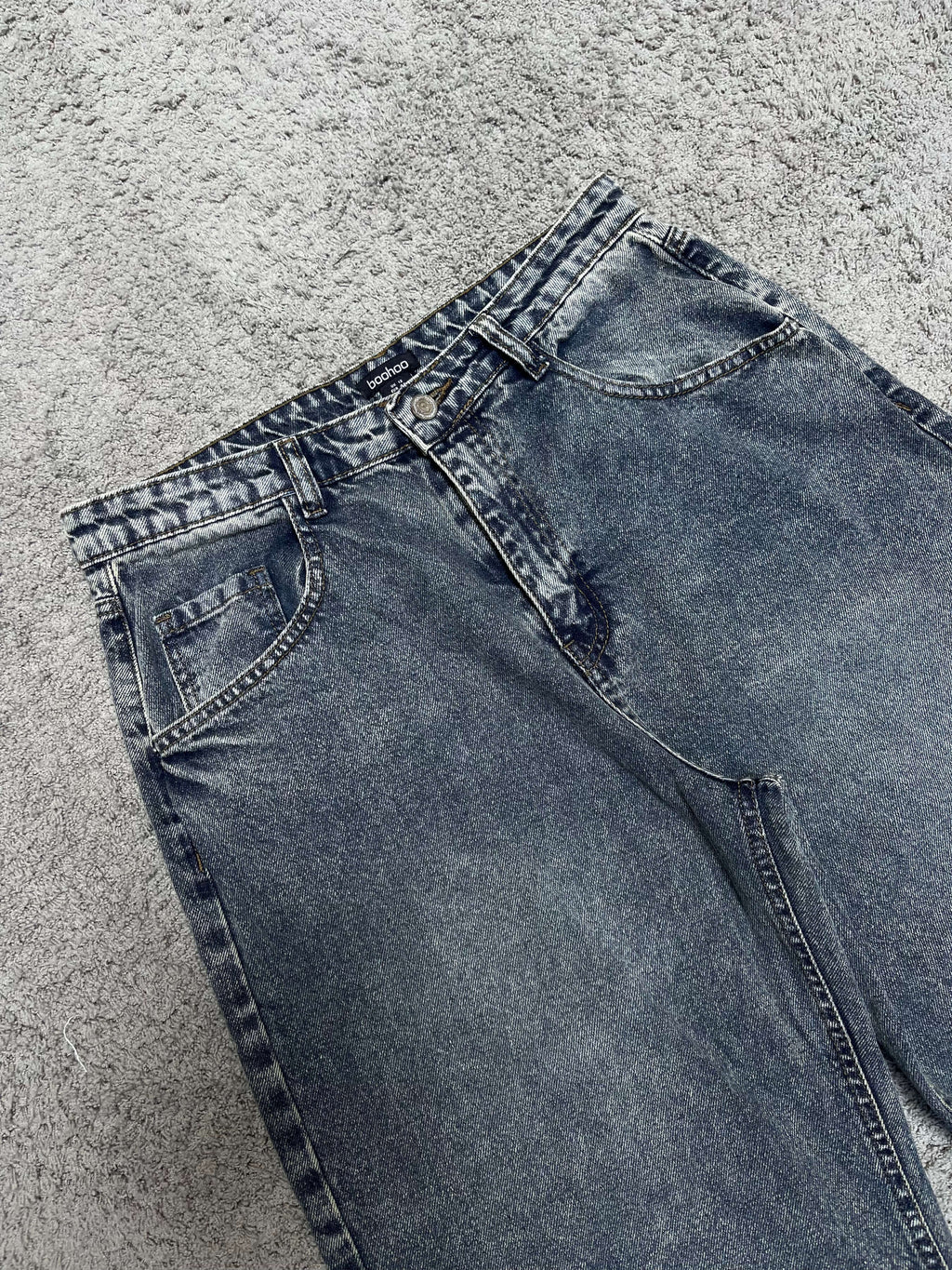 Boohoo Blue Washed Jeans (30")