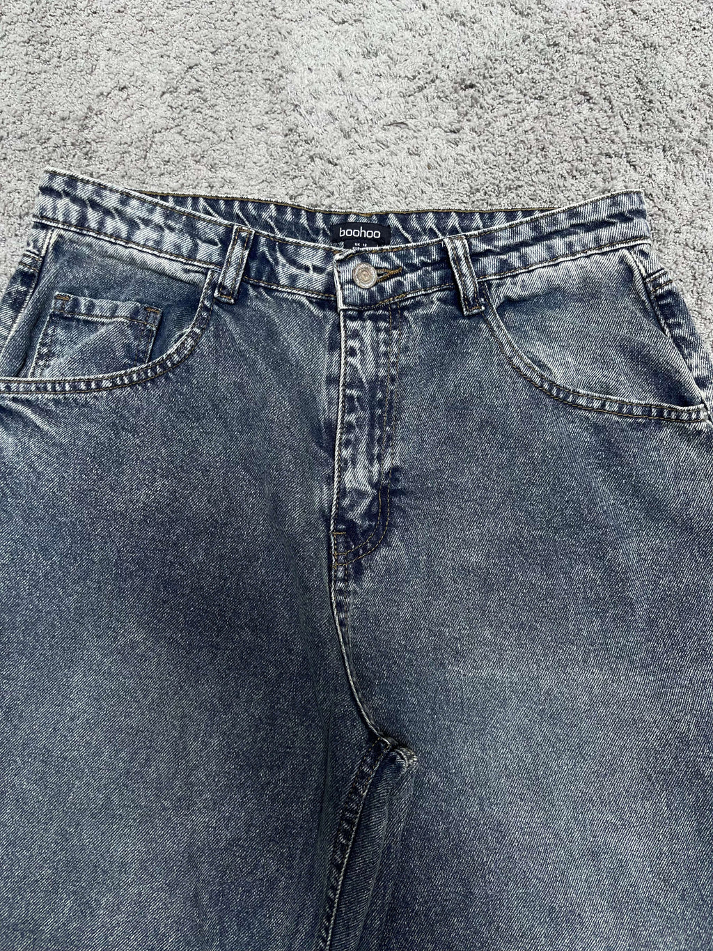 Boohoo Blue Washed Jeans (30")