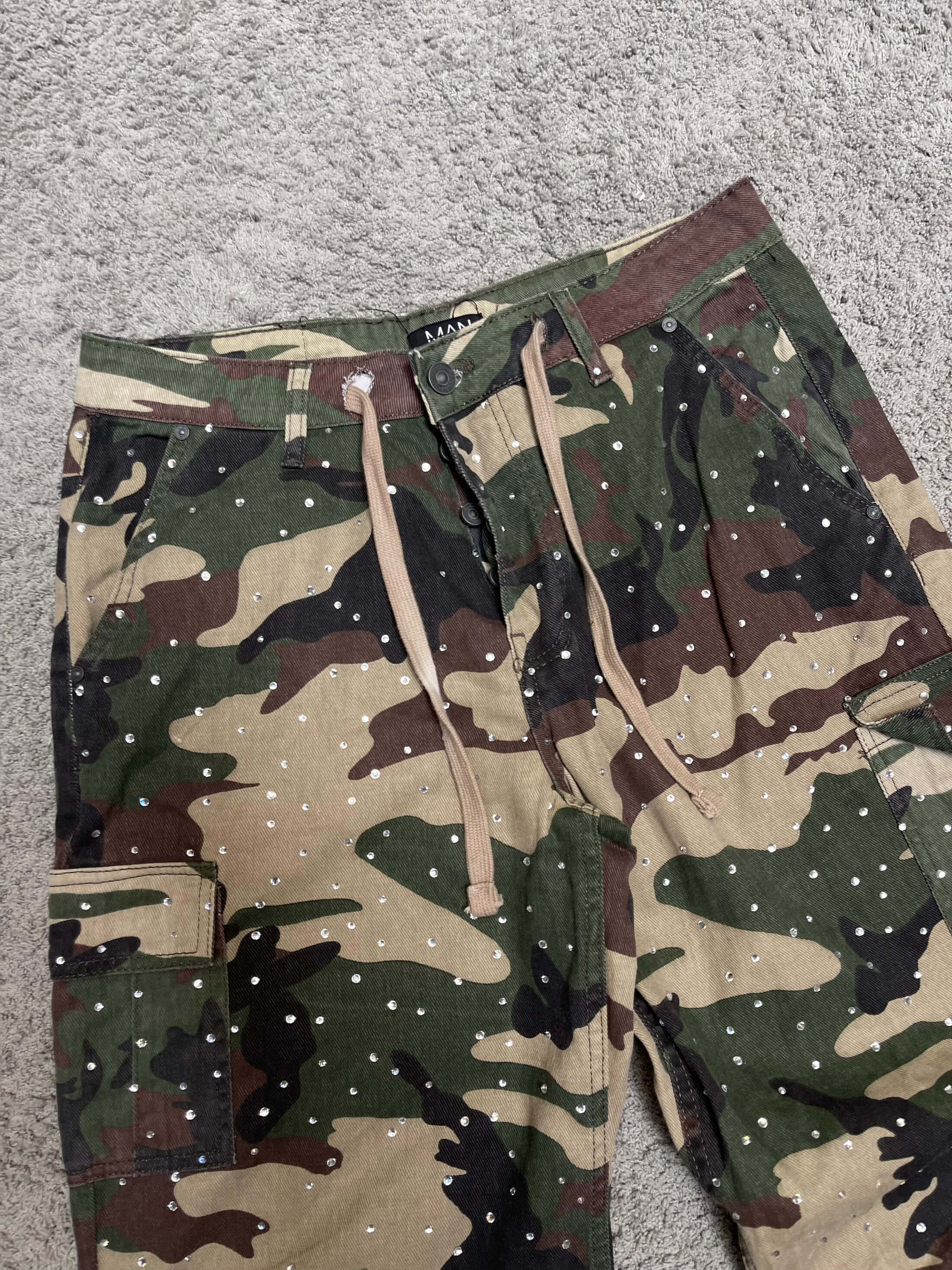 Boohoo Camo Cargo Pants (30-32")